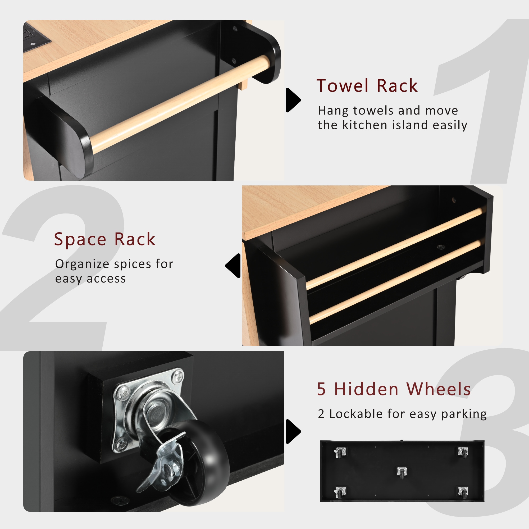 Kahomvis KK-QPO2-17B Kitchen-Furniture - View #7