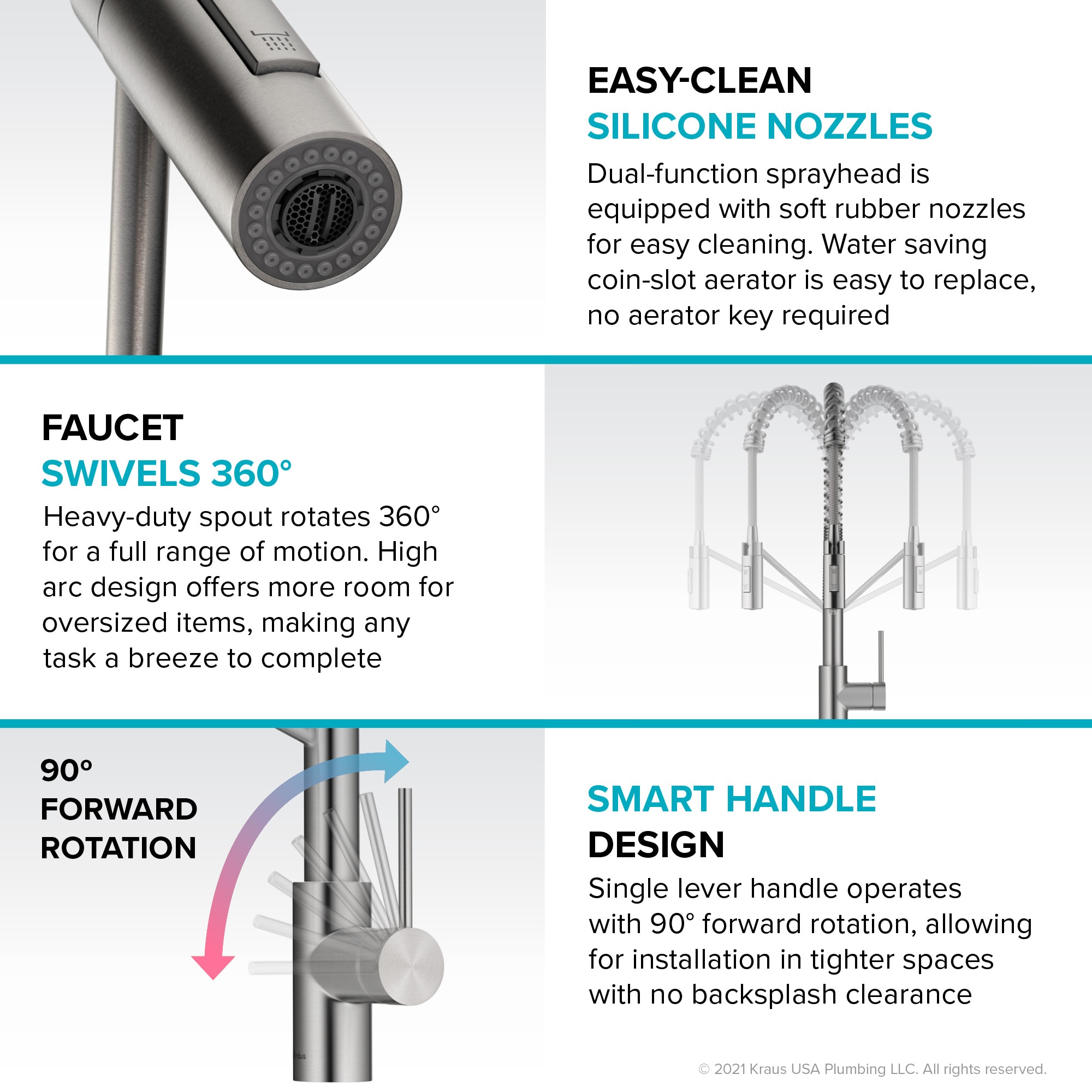 Kraus KPF-2631SFS Kitchen-Faucets - View #11