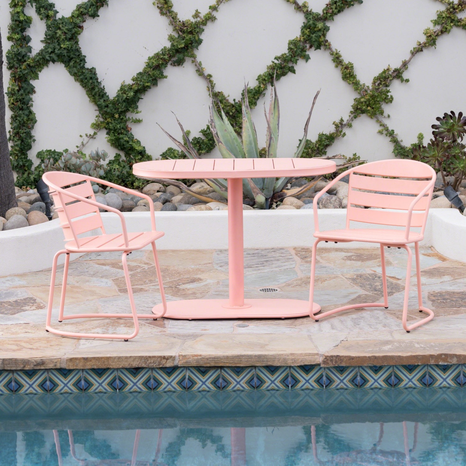 AAZJ JGD-62015CRL Bistro Set 3 -Piece Patio Conversation Set