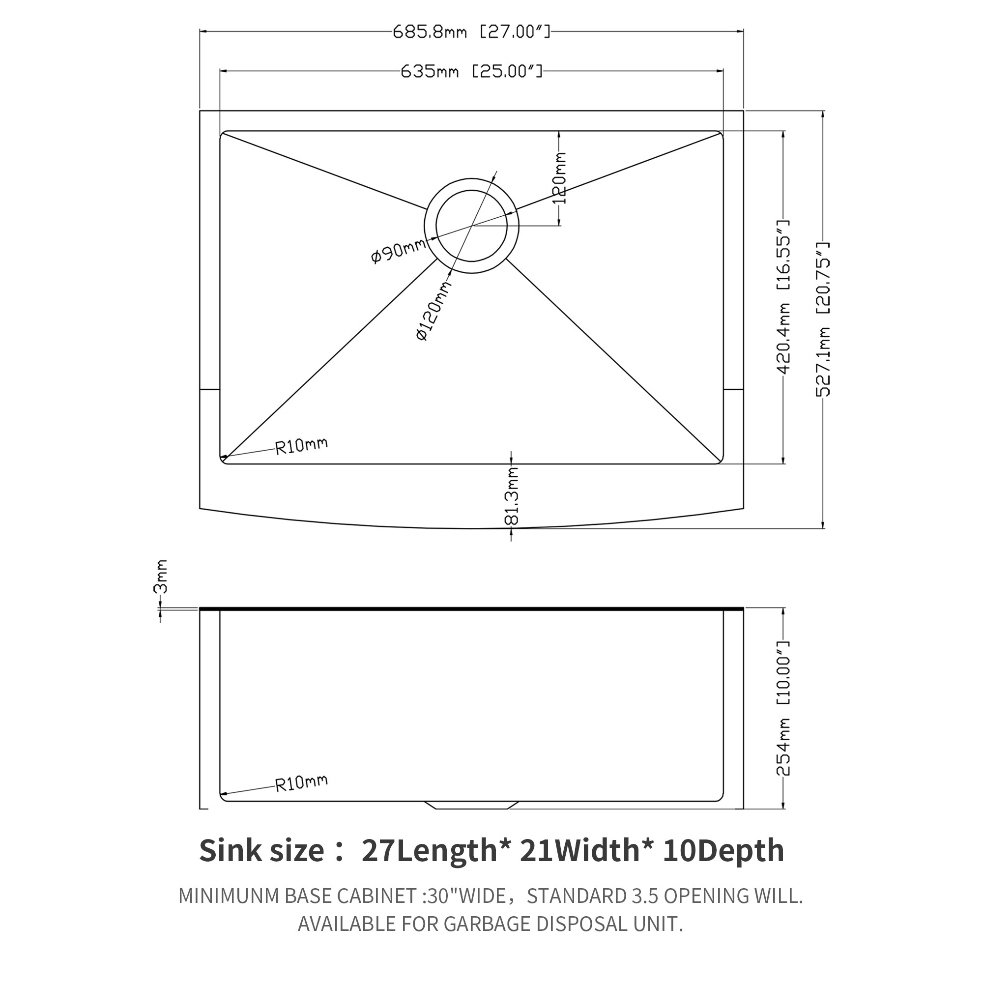 Vanityfus VF-LD-22070 Kitchen-Sinks - View #3