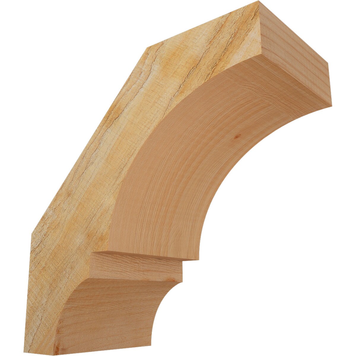 Ekena Millwork BRC06X12X12BOA00RDF 6-in x 12-in x 12-in Douglas Fir Unfinished Wood Balboa Rough Sawn Knee Brace