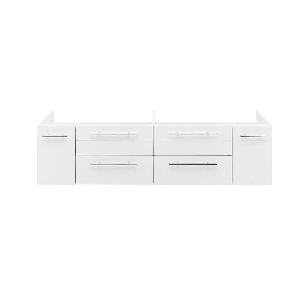 Fresca FCB6160WH-UNS-D Lucera 60-in White Floating