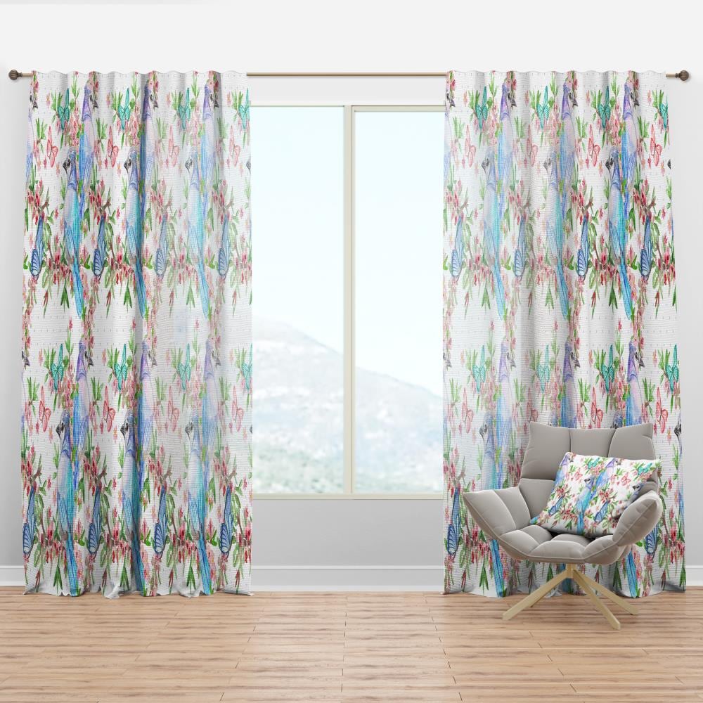 Designart CTN18762-52-108 108-in White Room darkening Thermal lined Rod pocket Single curtain panel