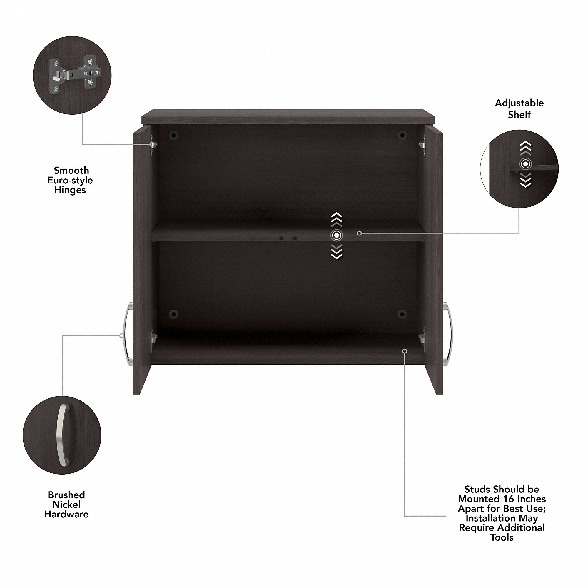Bush Business Furniture UNS428SG Utility-Storage-Cabinets - View #3