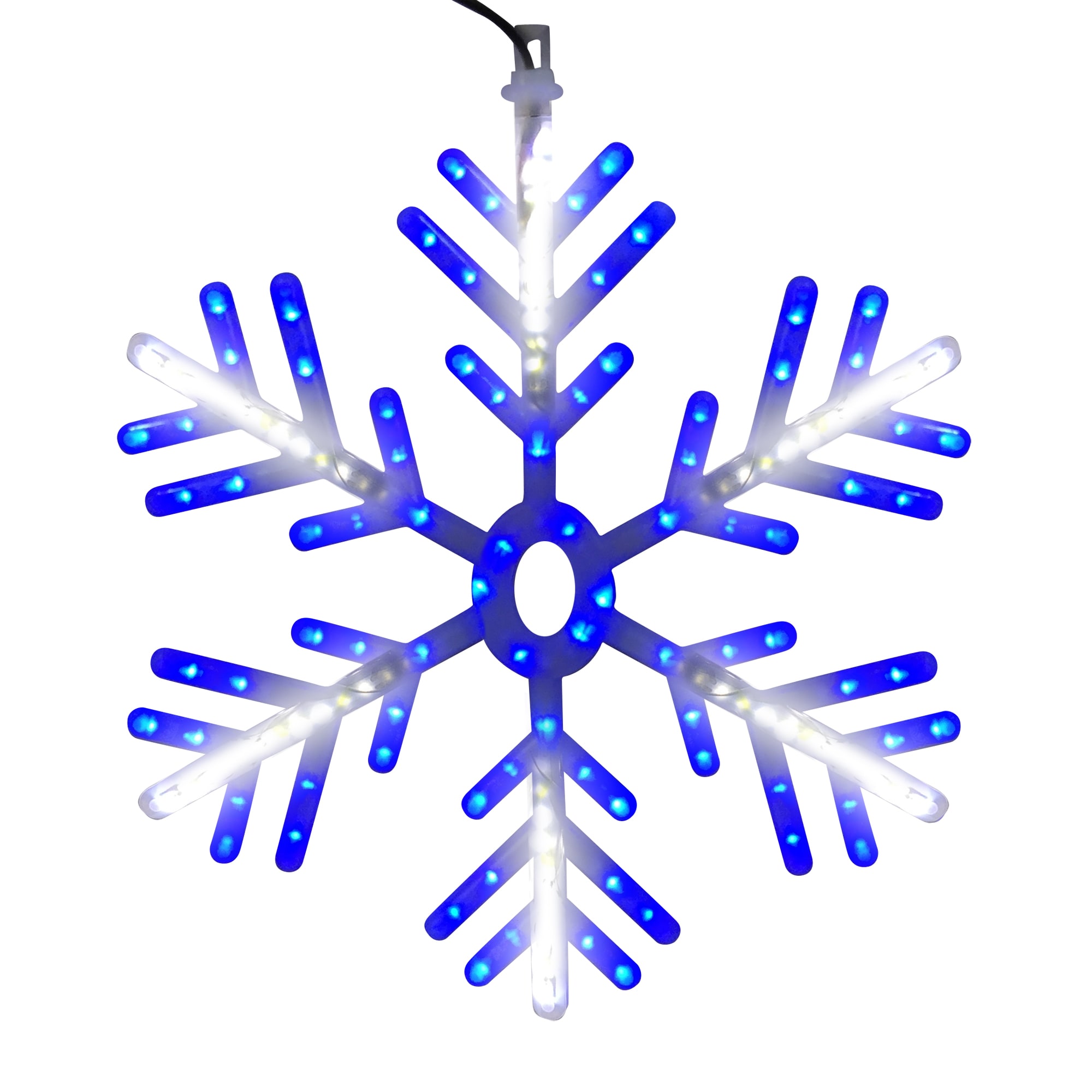 Brite Star 48-719-00 23-Inches Hanging Snowflake Hanging decoration with Multicolor LED Lights