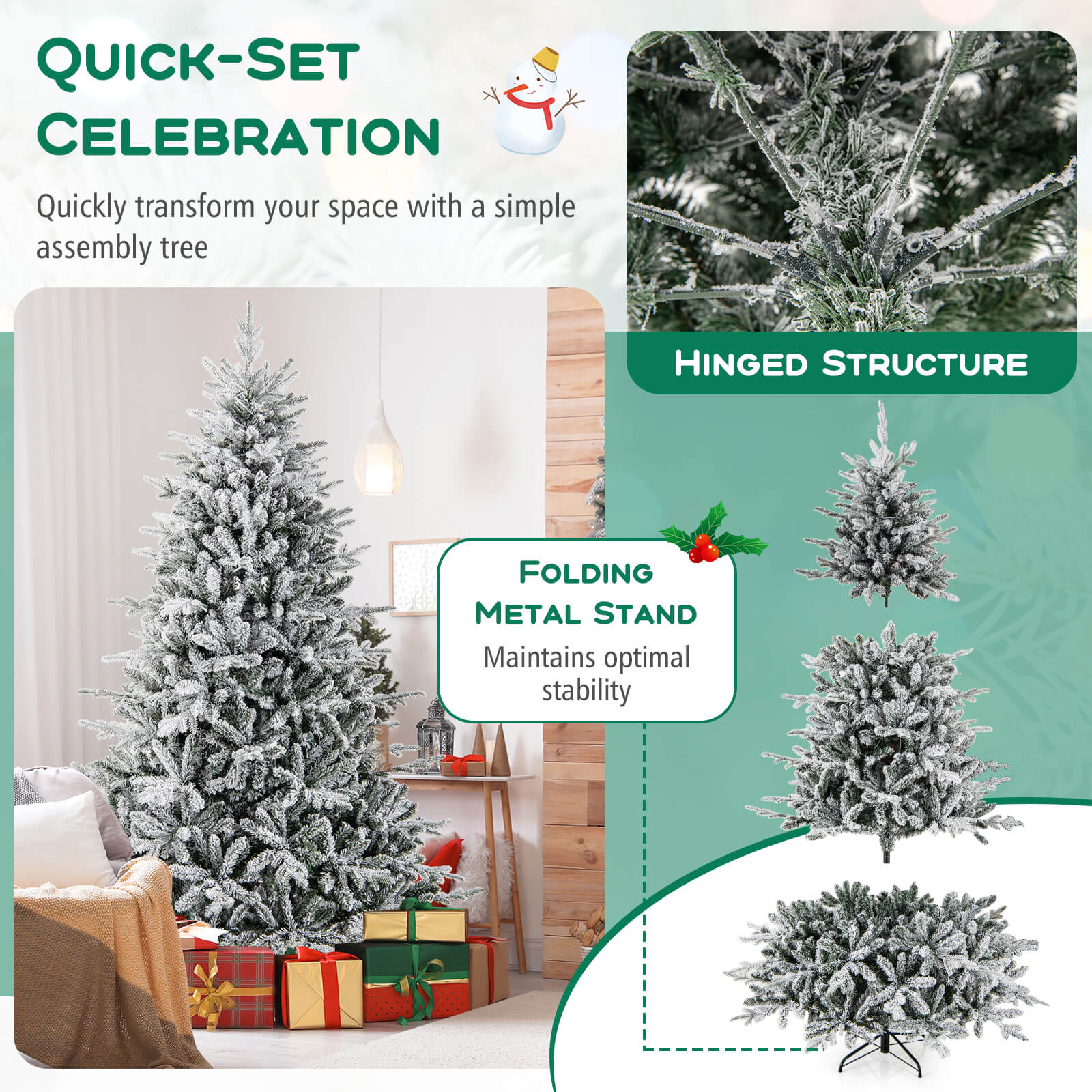Costway HCST03323 Artificial-Christmas-Trees - View #7