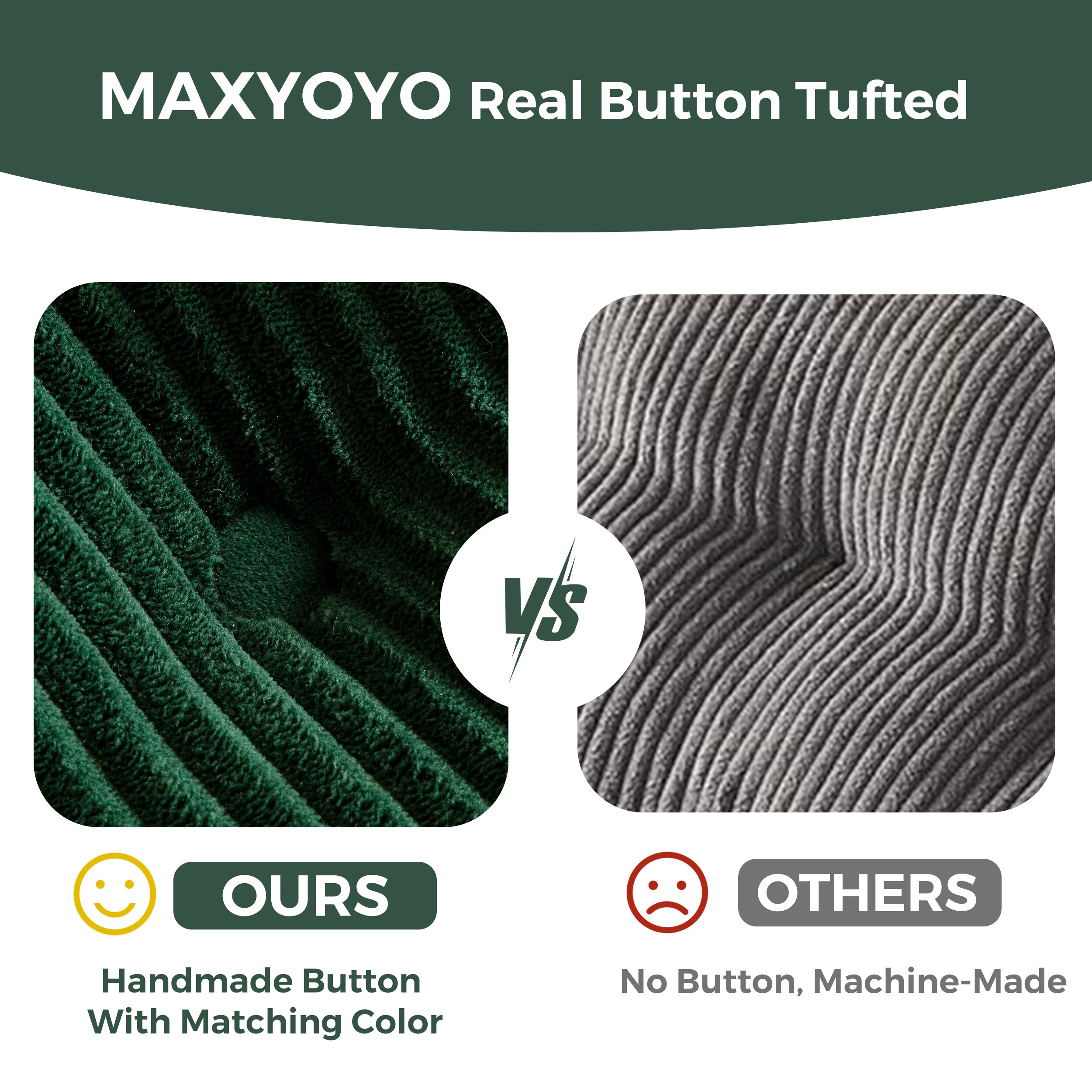 MAXYOYO M-A97-GREEN-AC2B2D Sofas-Loveseats - View #4