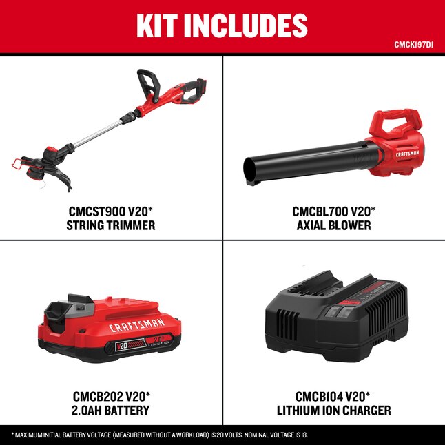 Craftsman weed wacker blower discount combo