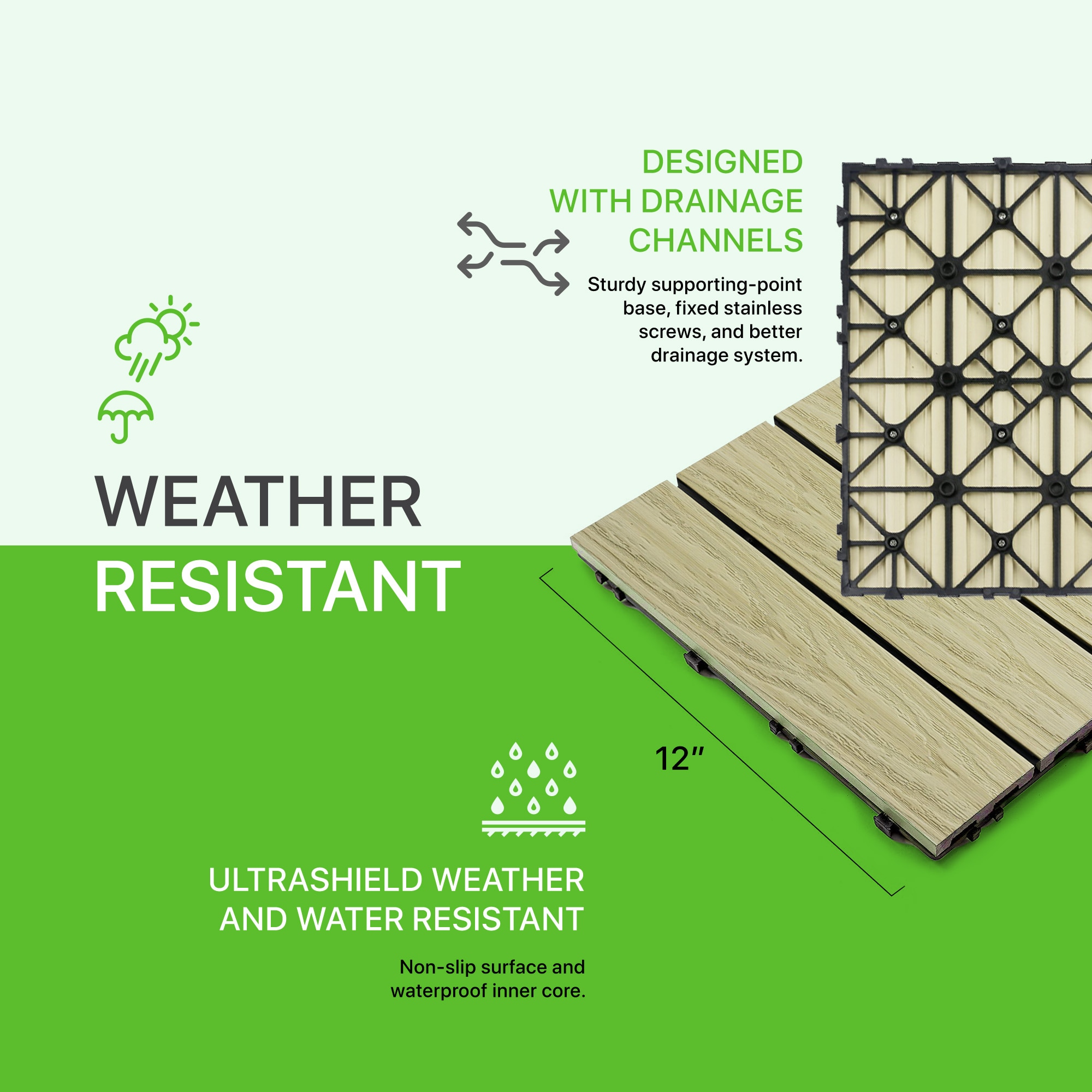 NewTechWood US-QD-ZX-SD Deck-Tiles - View #6