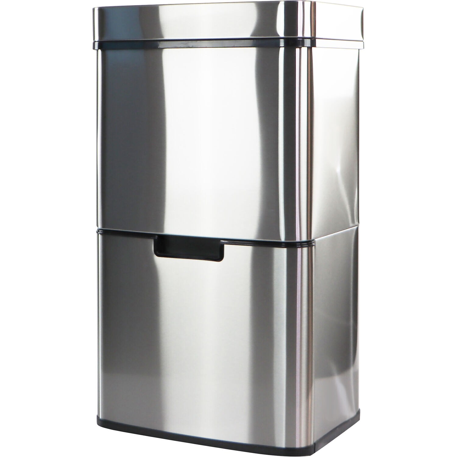 Hanover 16.4-Gallons Stainless Steel Touchless Kitchen Trash Can with ...