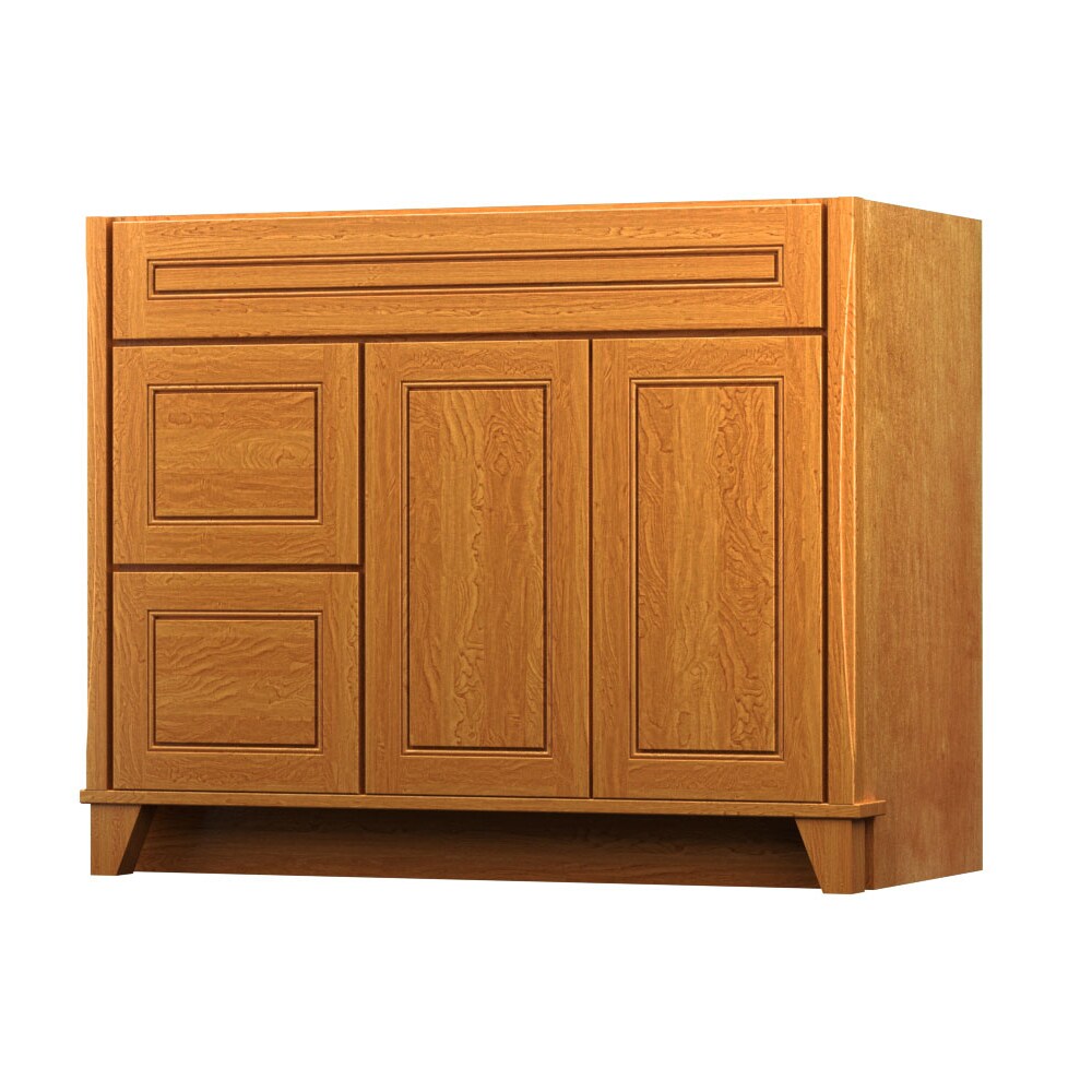 KraftMaid 42 In Praline Bathroom Vanity Base Cabinet Without Top At   00624069 