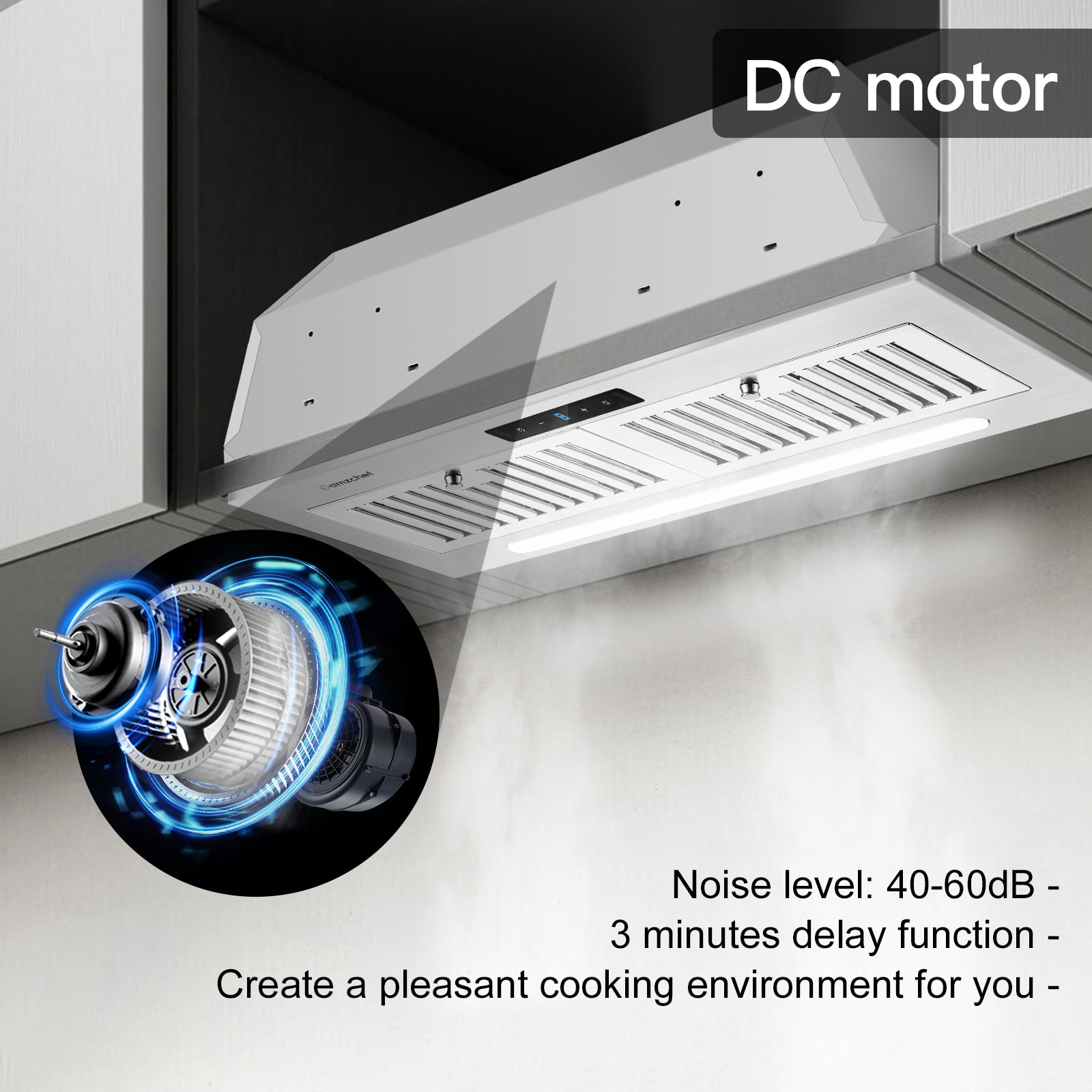 amzchef UL-21BILS30-TS-ST Undercabinet-Range-Hoods - View #4