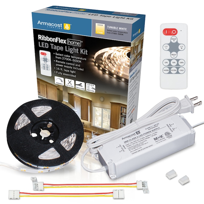 Armacost Lighting Tunable White Led Kit, Under Cabinet Led Tape Lighting With Remote