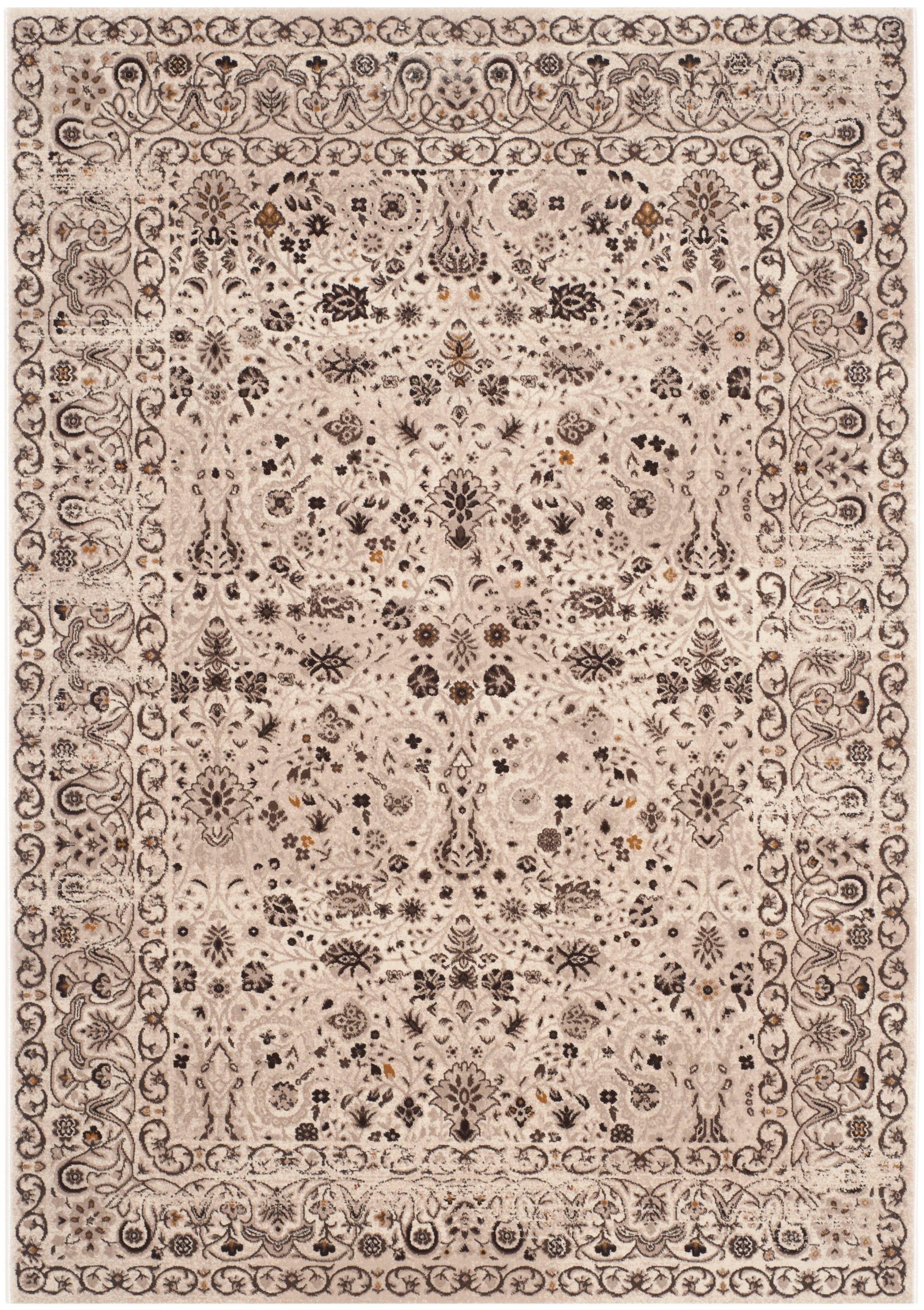 Safavieh Serenity Pasquale 4 x 6 Beige/Blue Indoor Floral/Botanical Vintage Area Rug