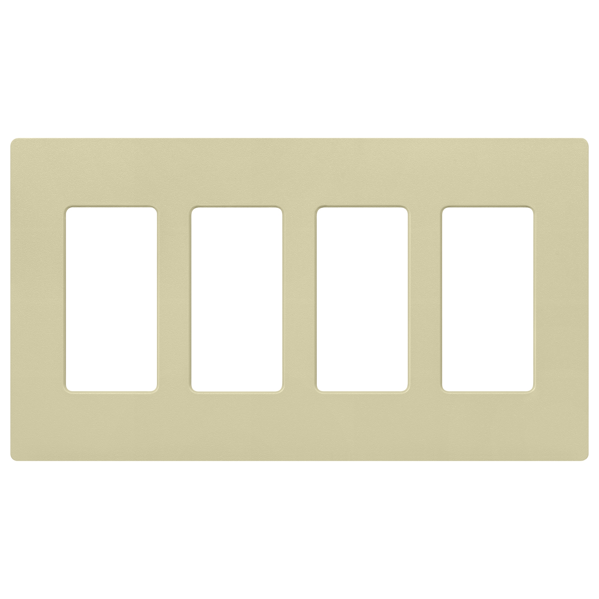 Lutron SC-4-SA Claro 4 -Gang Standard Size Sage Plastic Indoor Screwless Decorator Wall Plate