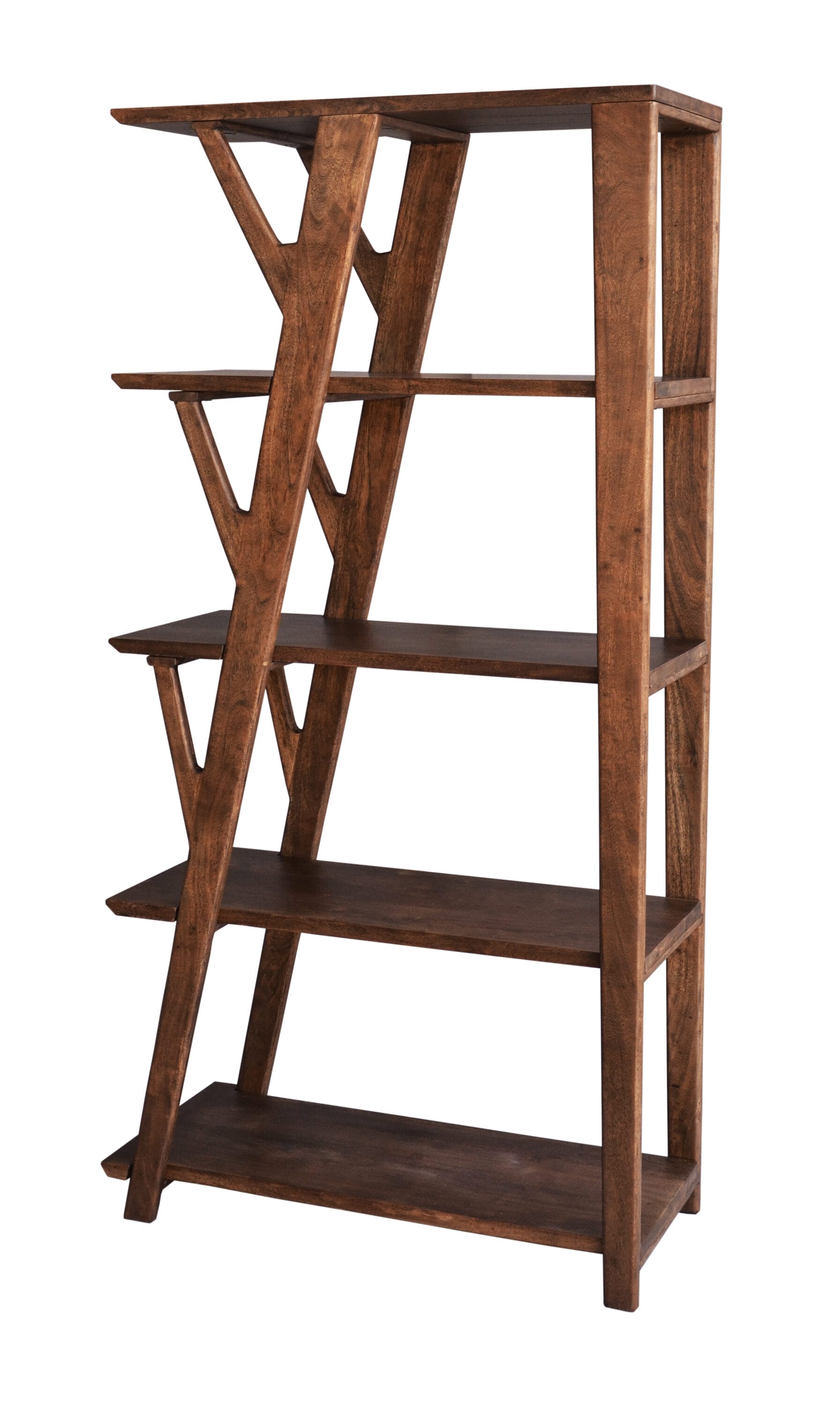 Coast to Coast 53448 Knoll Knoll brown vinegar Wood 4 -Shelf Bookcase ( 36-in W x 72-in H x 16-in D ) Finished