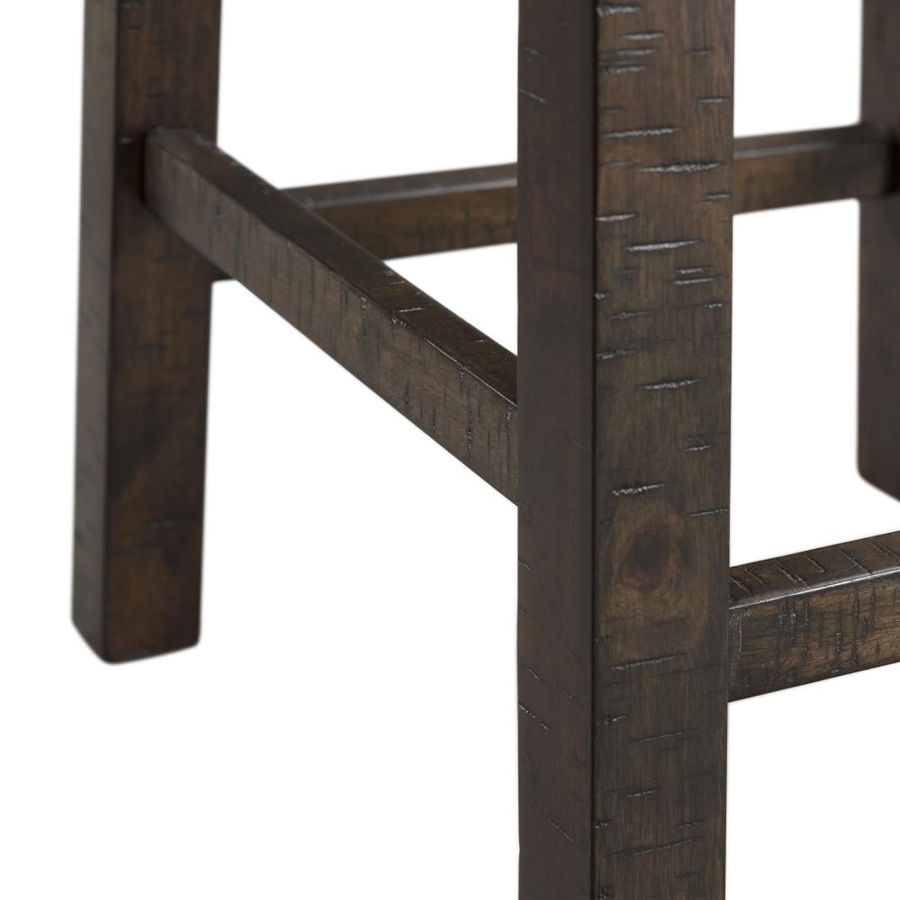 Smokey Walnut 60" Multipurpose Bar Table Set with USB & Power Strip
