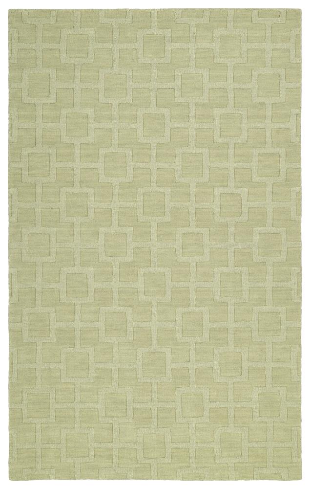 Kaleen IPM07-33-3656 Imprints Modern 4 X 6 (ft) Wool Celery Indoor Trellis Moroccan Area Rug