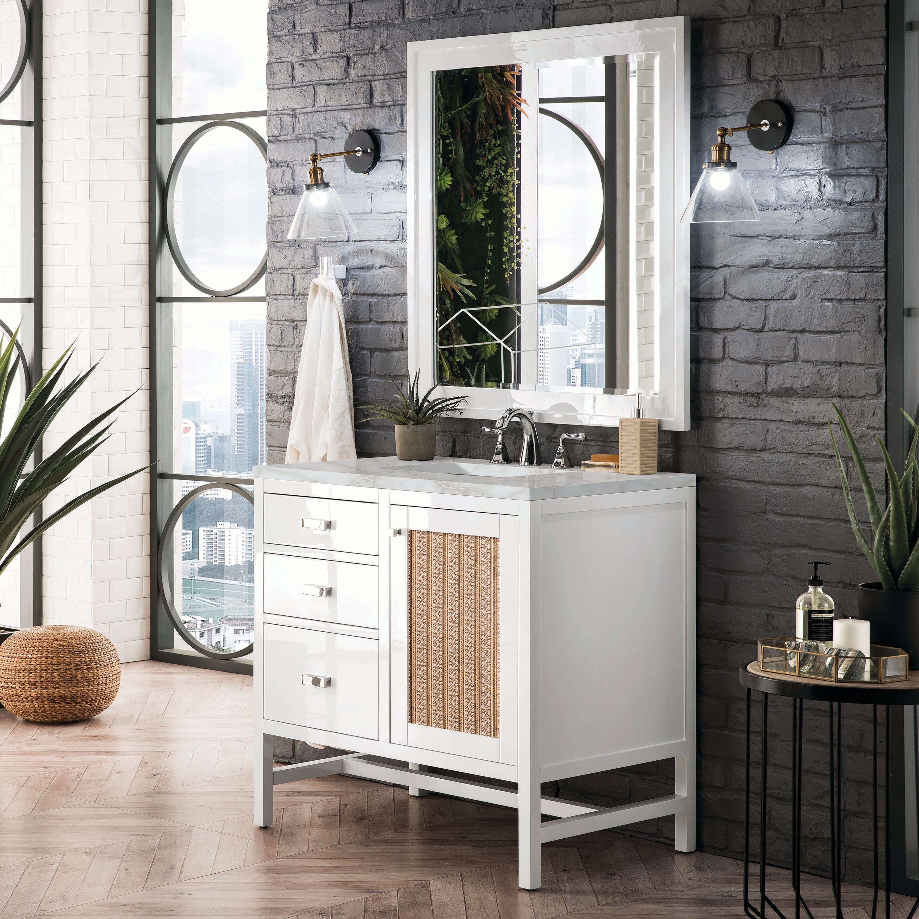 James Martin Vanities E444-V36-GW-3VSL Bath-Vanity-Combo - View #3