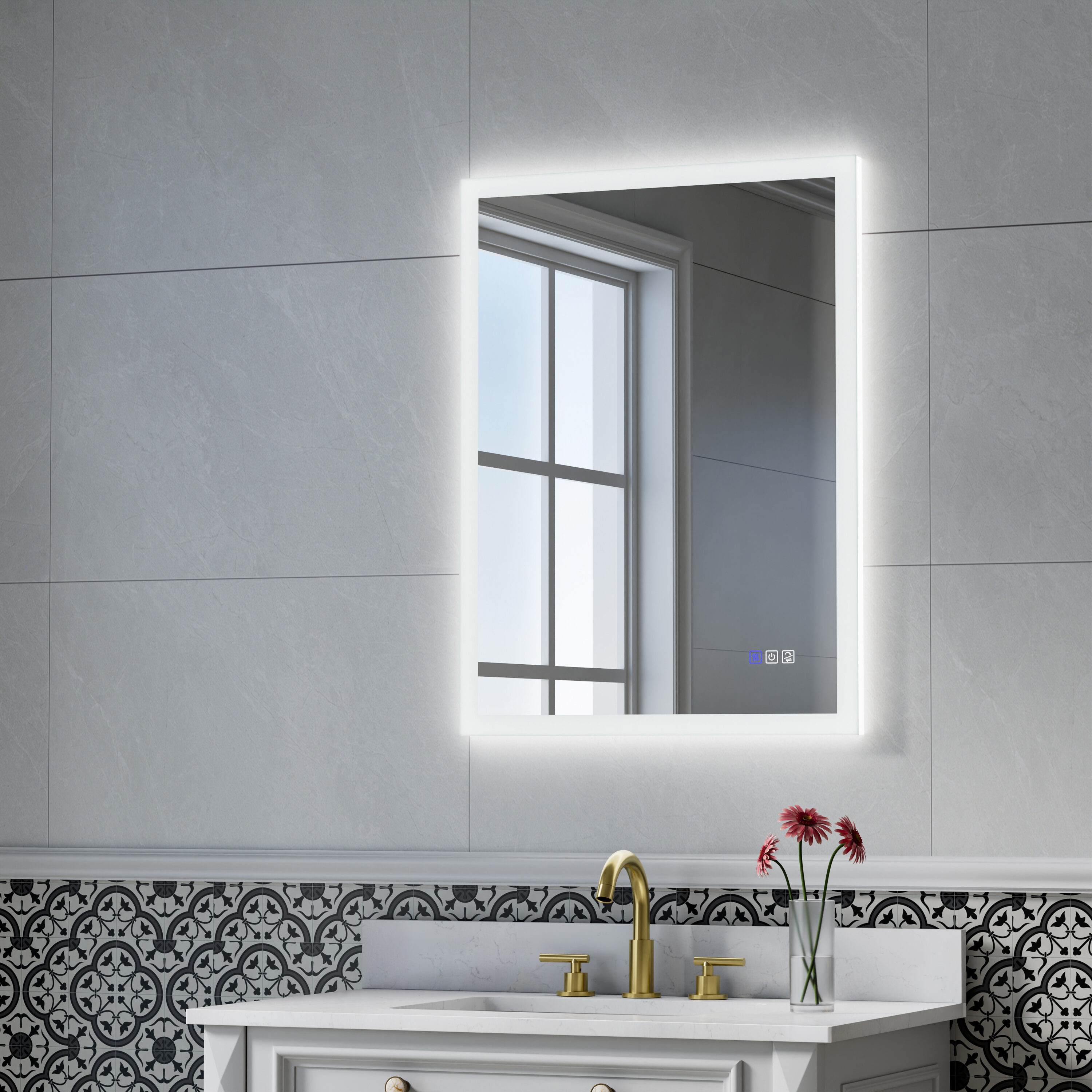 Forclover EVR-BM07 Framed-Bath-Mirrors - View #3