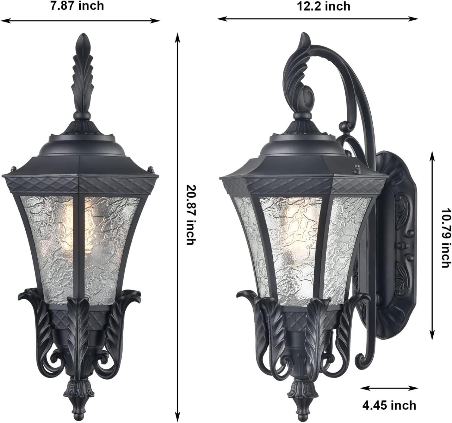 Claxy AX-T3258BU-BK Outdoor-Wall-Lighting - View #5