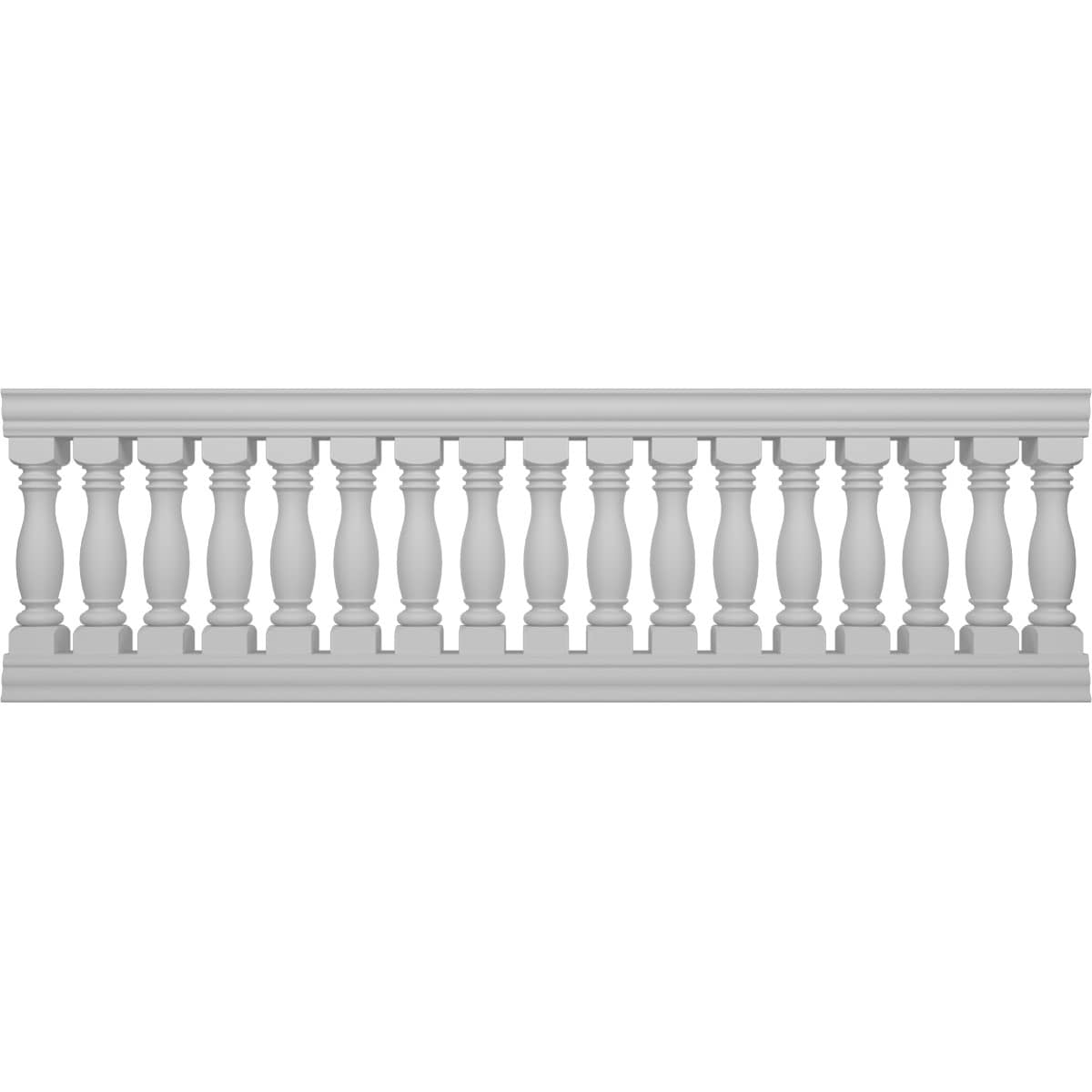 Ekena Millwork BALK38X120EMG FiberThane 10-Feet x 38-Inches Embassy Fiberglass Deck Rail Kit