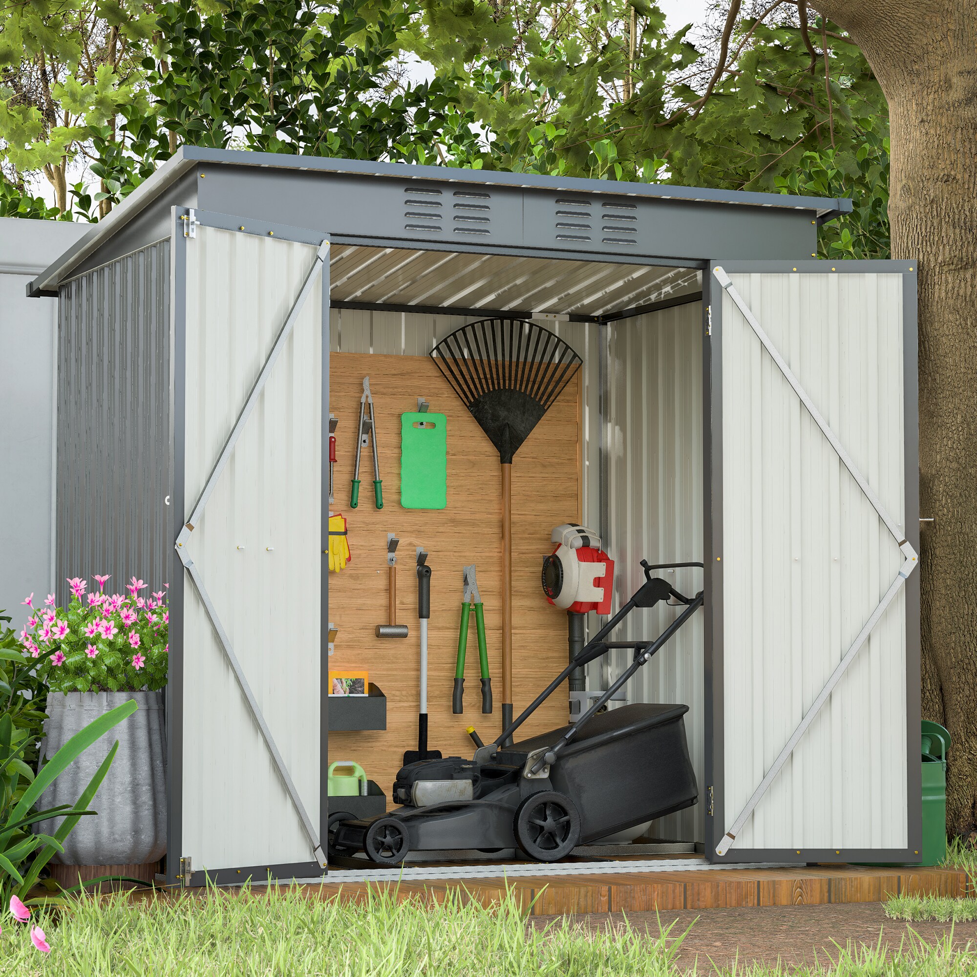WELLFOR TWSG019-NA Metal-Storage-Buildings-Sheds - View #12