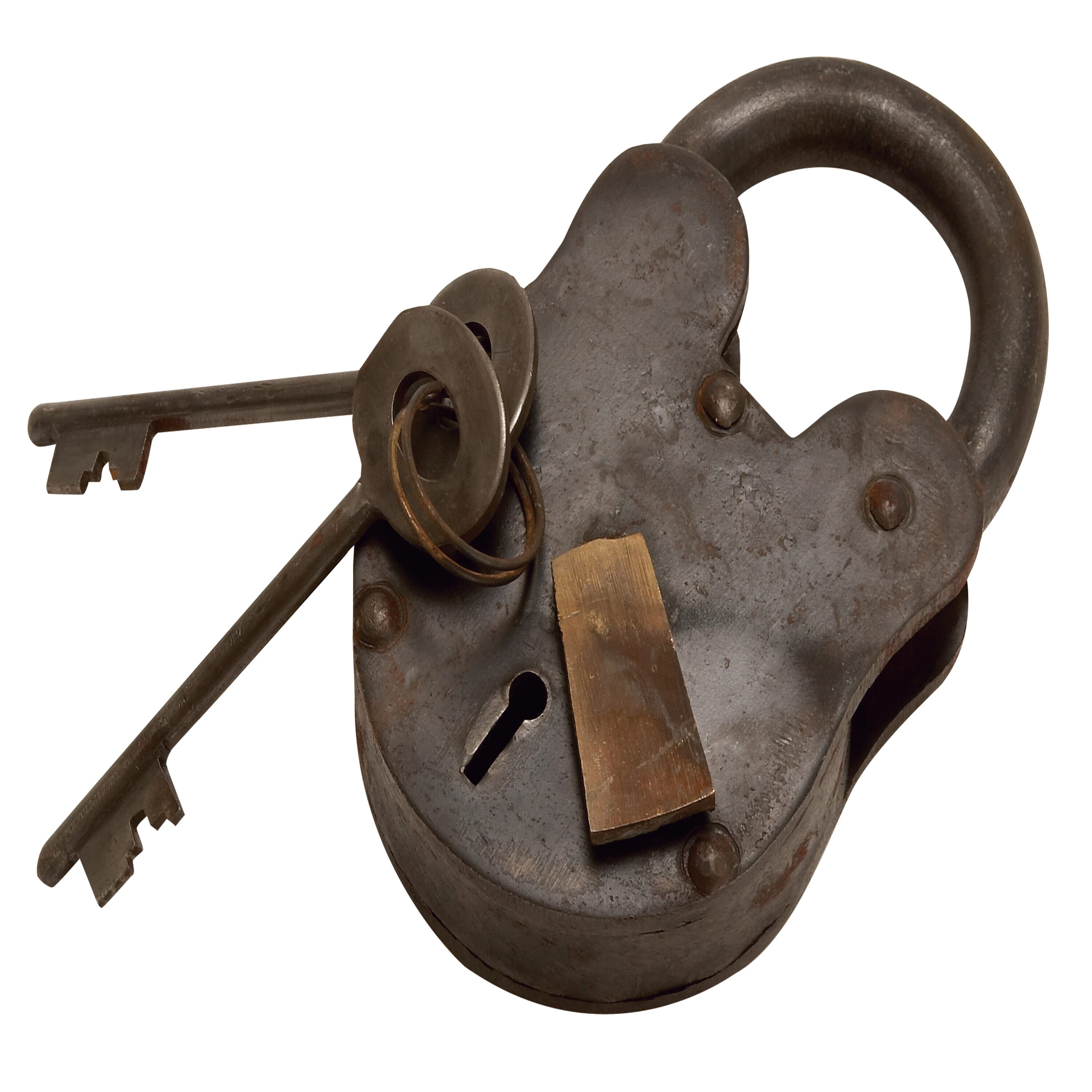 Home - Garden Brass Padlock - Lock with Keys - Working - Brass Made - Type  : (Tortoise - Vintage Finish) : : Home Improvement