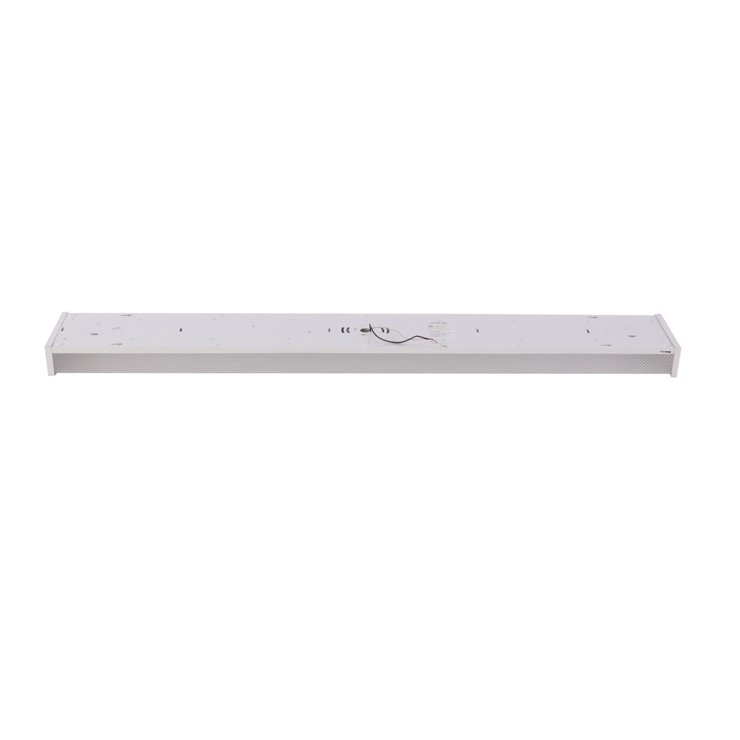 Sleek Energy Star LED Ceiling Wrap Flush Mount in White, 48"L