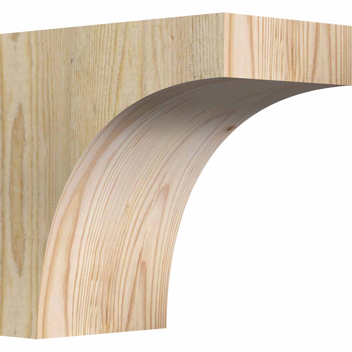 Ekena Millwork COR06X10X10HUN00RDF 6-in x 10-in x 10-in Huntington Unfinished Douglas fir Wood Paintable/Stainable Corbel