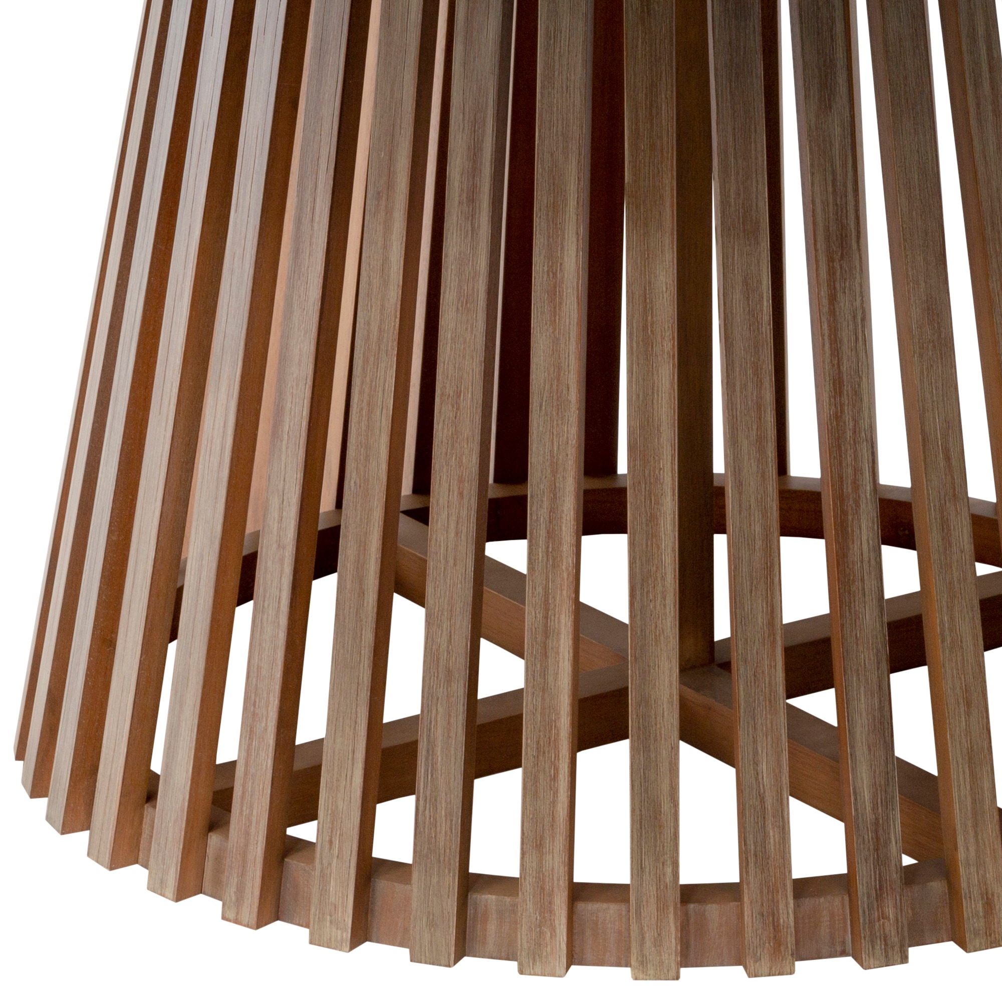 Escondido 55" Round Light Eucalyptus Outdoor Dining Table