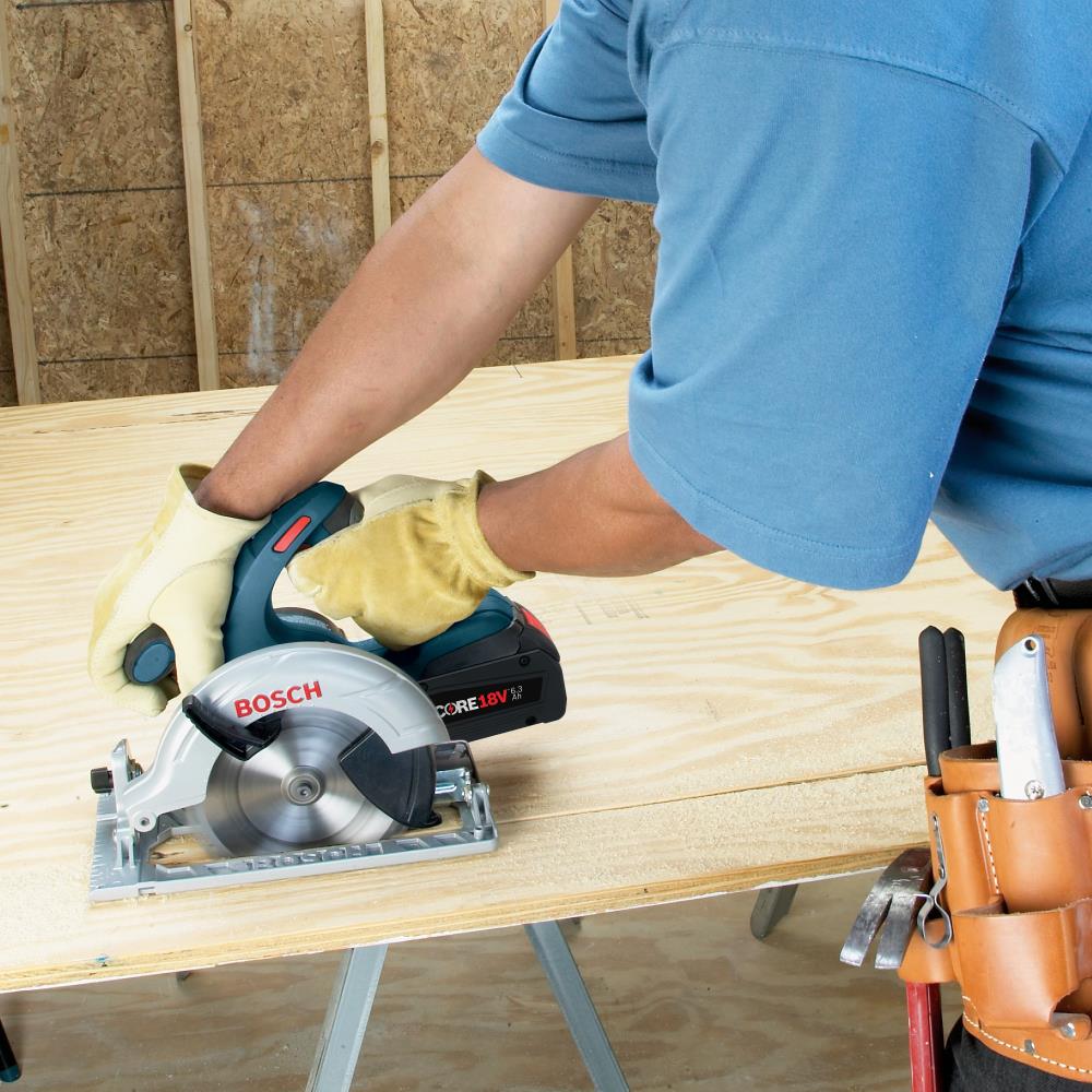 Bosch Core18V 18-volt 6-1/2-in Cordless Circular Saw (1-Battery ...