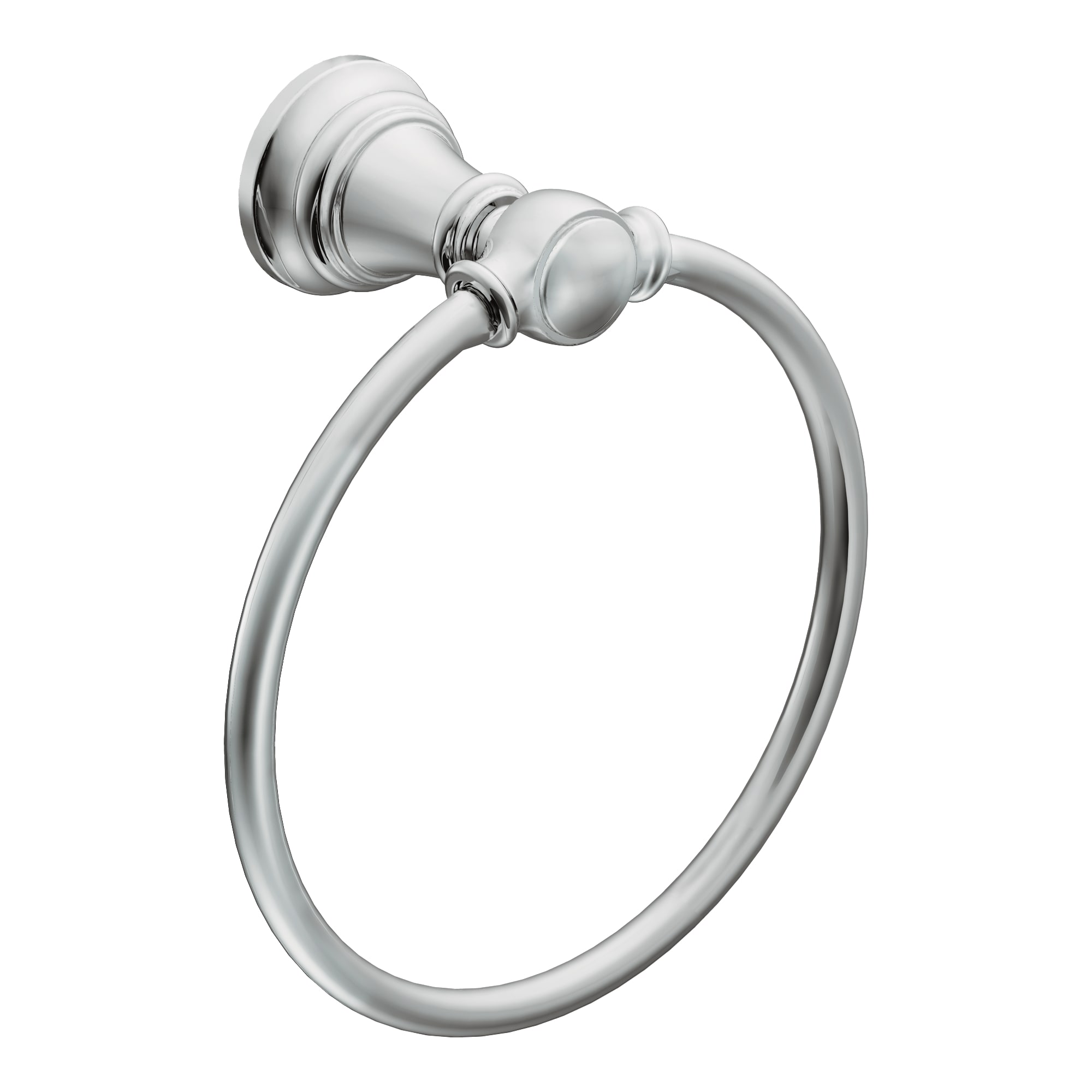 Moen YB8486CH Weymouth Chrome Wall mount Single Towel Ring