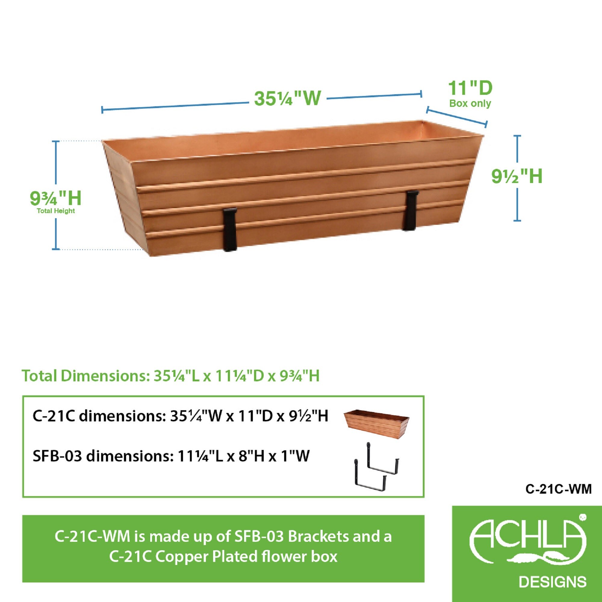 Minuteman International C-21C-WM Planter-Window-Box - View #2