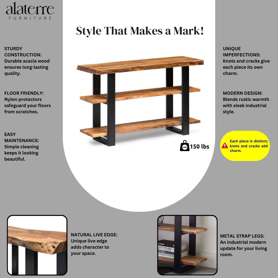 Alaterre Furniture AWAA1020S Console-Sofa-Tables - View #3