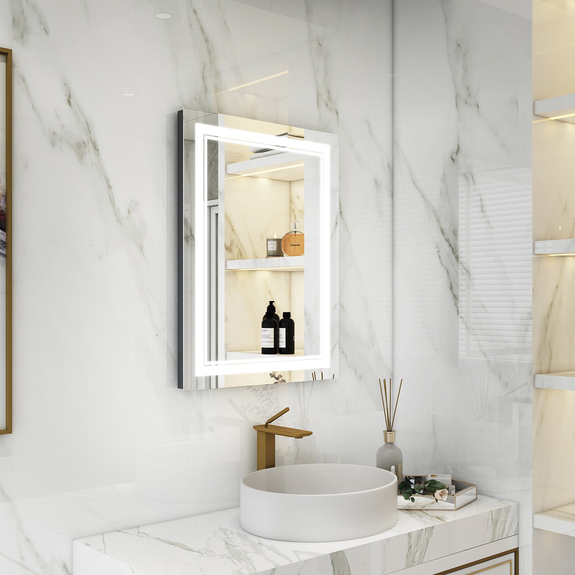 WELLFOR WB#EMI-04A-2432 Framed-Bath-Mirrors - View #7