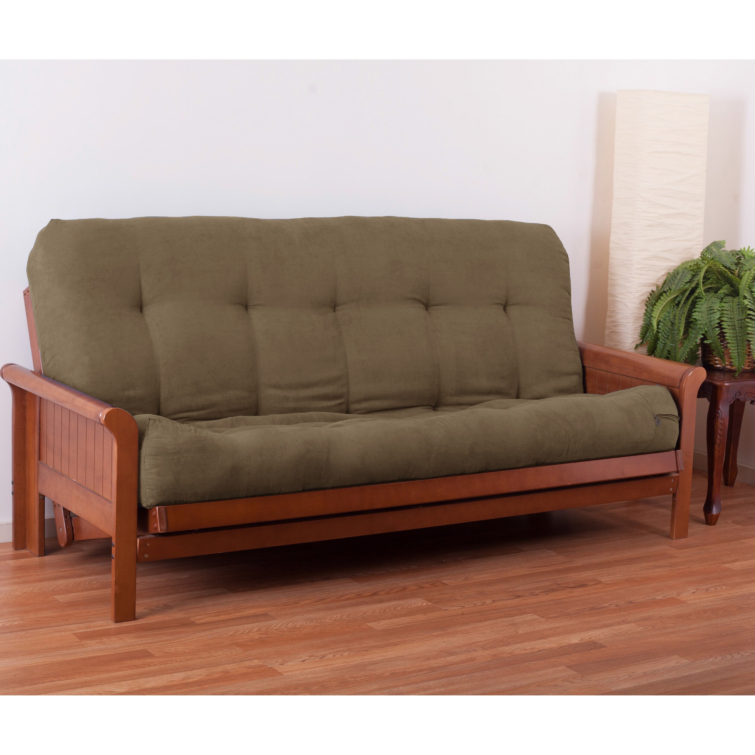 Blazing Needles 9653-MS-JV Tranquil Rest Java Queen Innerspring Futon Mattress