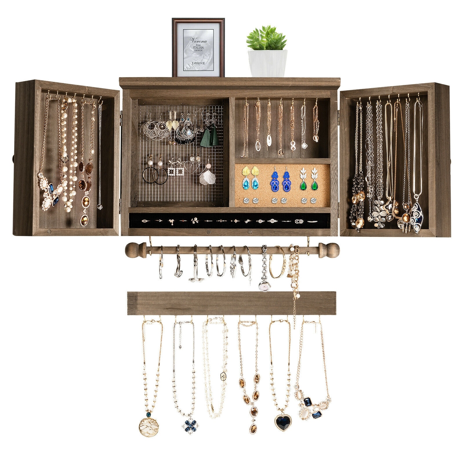 CASAINC HYSN-66037BN Jewelry-Armoires - View #3
