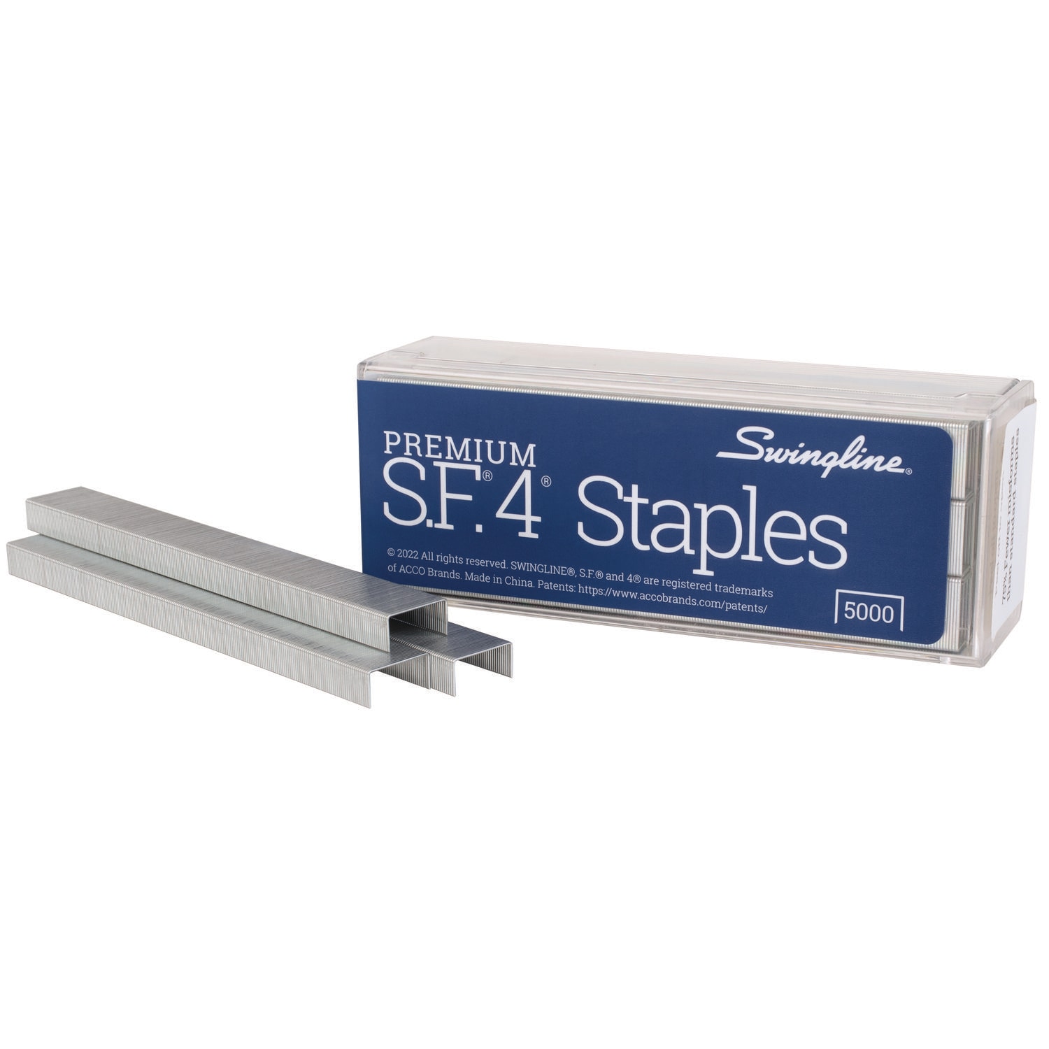 Swingline ESNSWI35450 S.F. 4 Premium Staples 0.25 Leg 0.5 Crown Steel 5000 Box