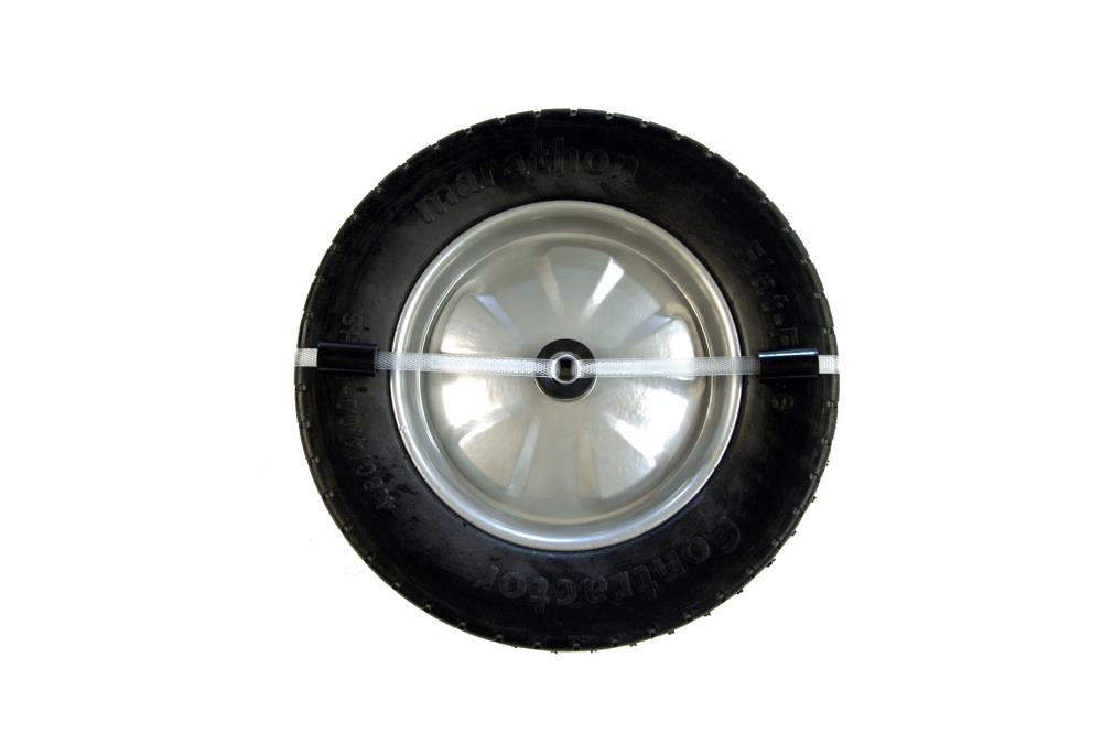 Marathon Flat Free 4.80/4-8 Tire and Wheel Assembly, Contractor Grade,  Wheelbarrow Use, Knobby Tread in the Wheels & Tires department at