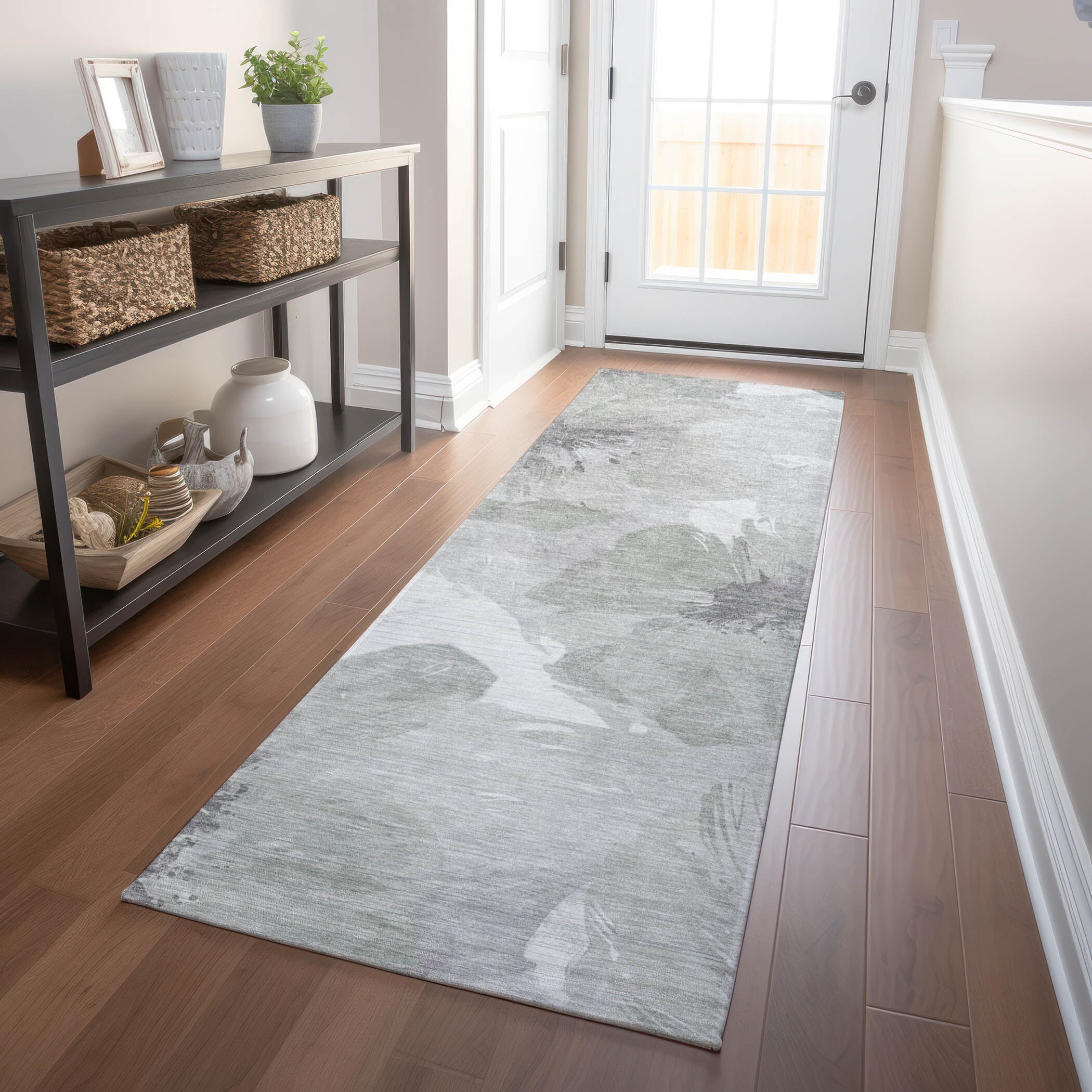 Addison Rugs ACN1556PU2X8 Chantille ACN1556PU 2 x 7 (ft) Polyester Putty Rectangular Indoor/Outdoor Geometric Machine washable Runner rug