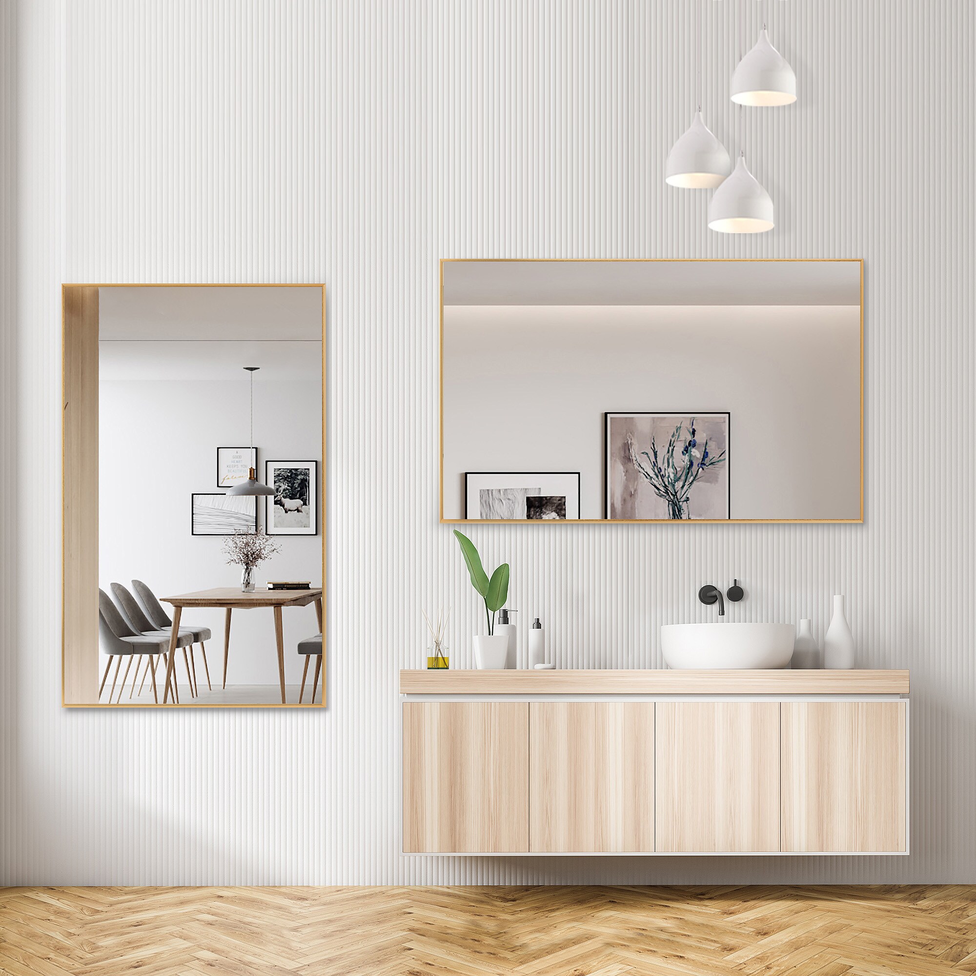 Dovelina LS-JJ00939ZZE-1 Framed-Bath-Mirrors - View #2