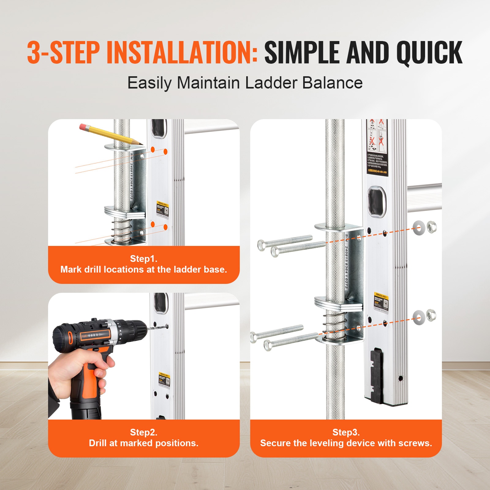 VEVOR SCTZFZDPJYJG06085V0 Step-Ladders - View #5