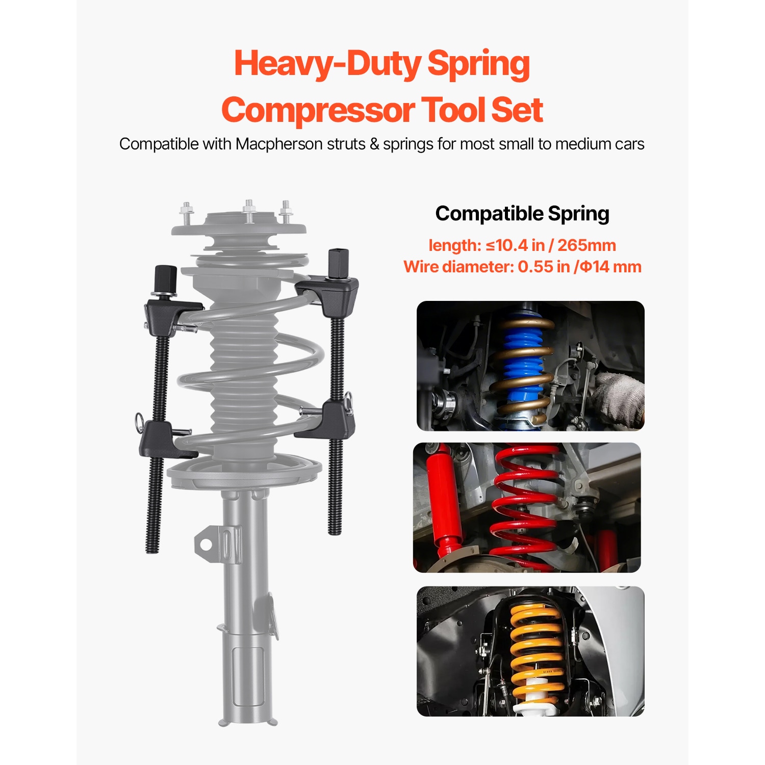 VEVOR Strut Spring Compressor 2 Pack Heavy Duty Coil Spring