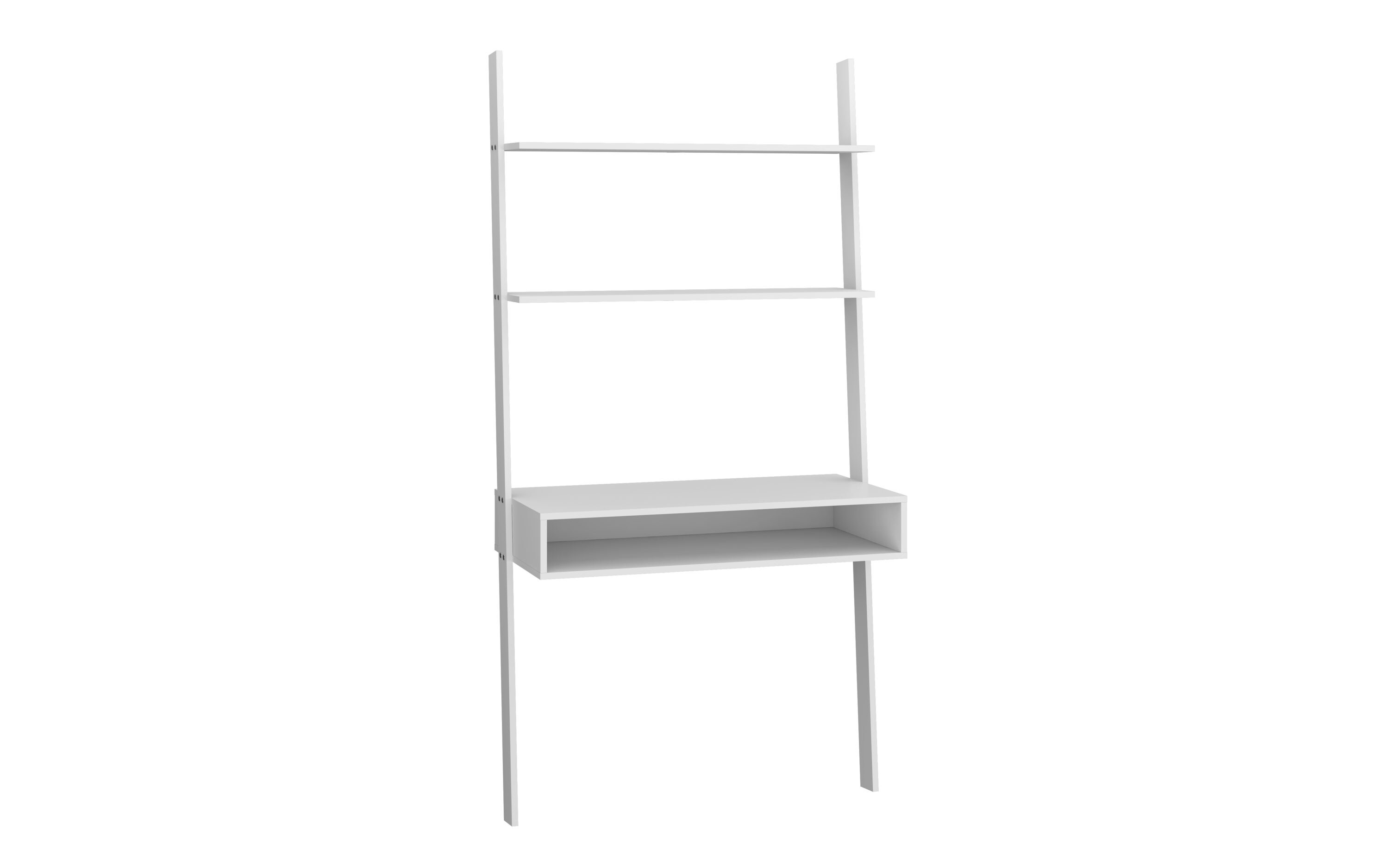 Manhattan Comfort Cooper 36.61-in White Modern/Contemporary Ladder Desk ...