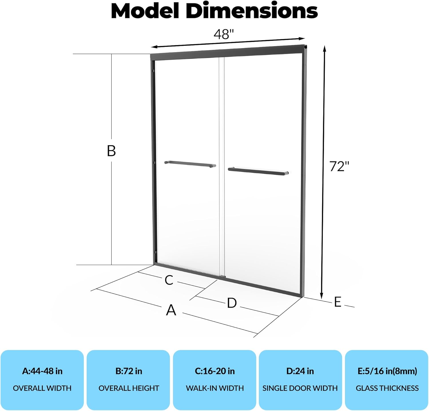 Qeetex CBDPHO-15TD55Q8 Shower-Doors - View #3