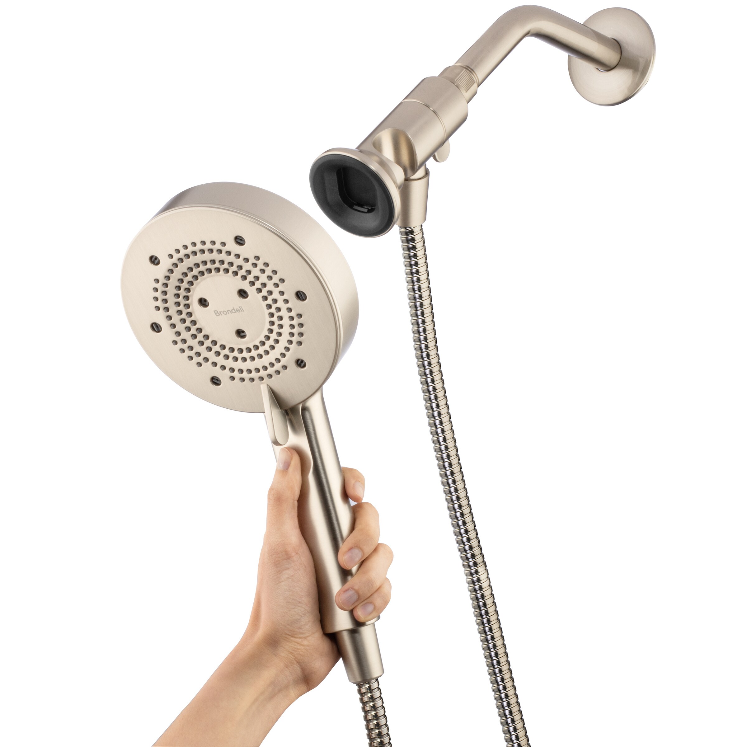 Brondell NE80-HSHNBB-BN Fixed-Showerhead - View #7