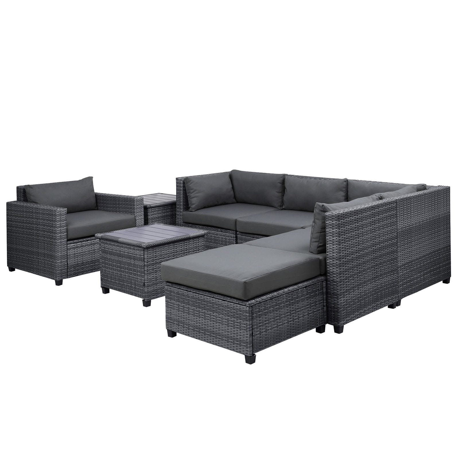 WELLFOR TO-EM-BV48WHBK2 Patio-Conversation-Sets - View #2