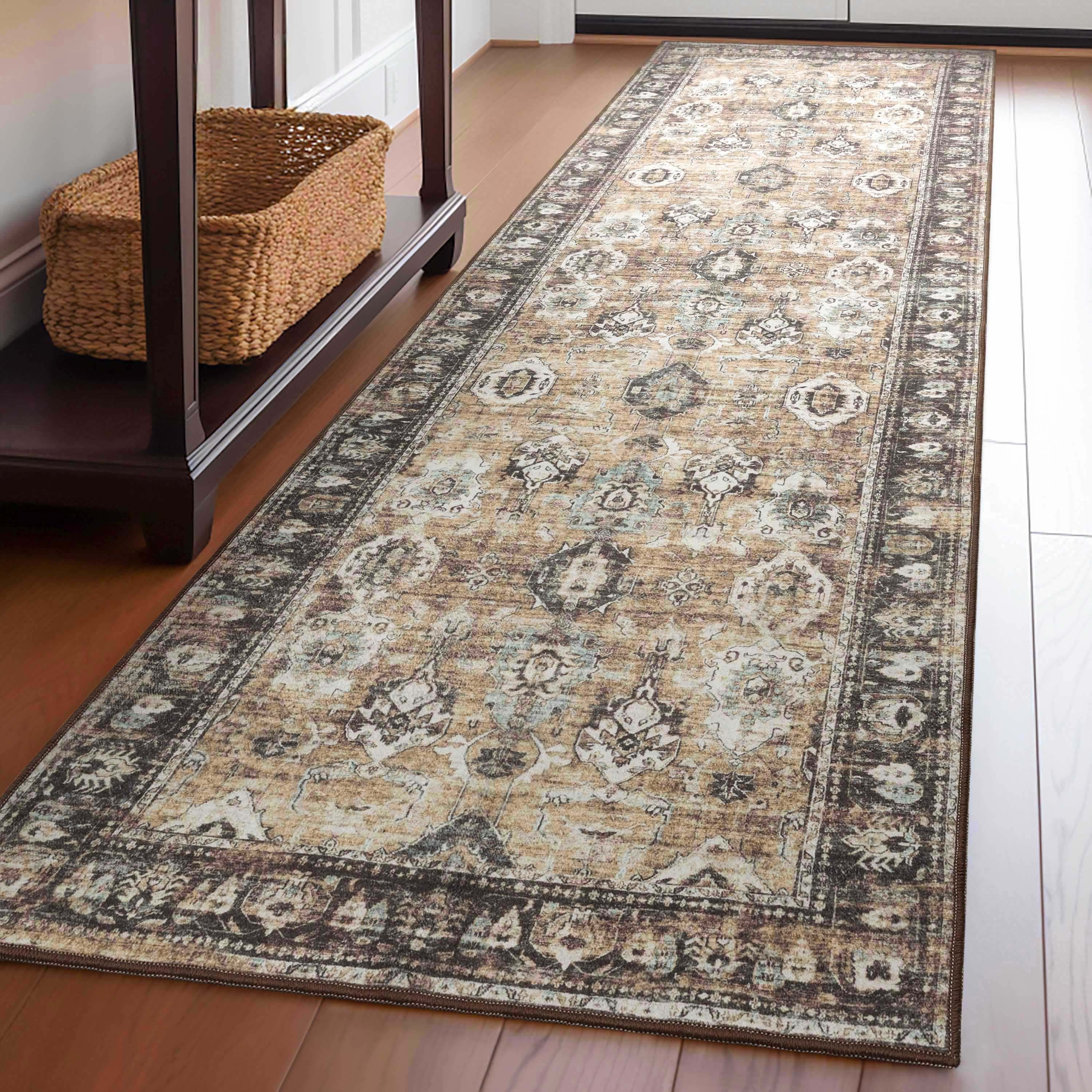 Well Woven EBP-12-2 Elle Basics 2 x 8 (ft) Flatweave Polyester Beige Rectangular Indoor Tribal Vintage Runner rug