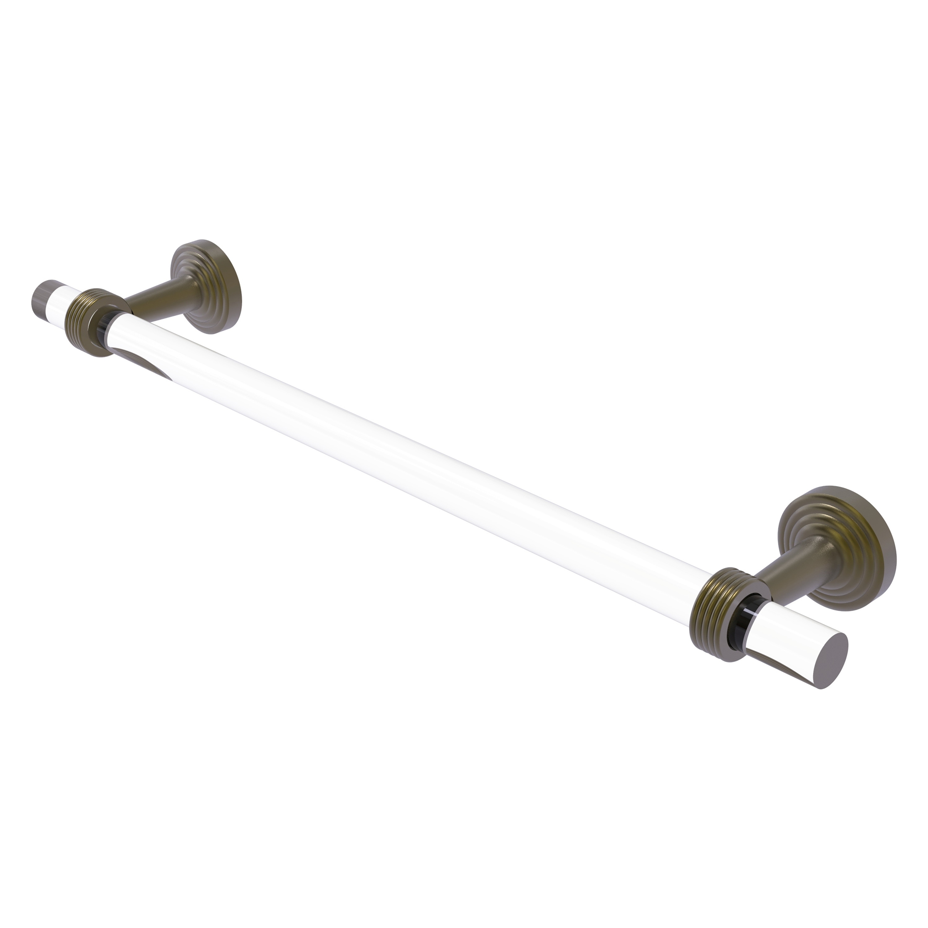 Allied Brass PB-41G-18-ABR Pacific Beach 18-in Antique Brass Wall mount Single Towel Bar
